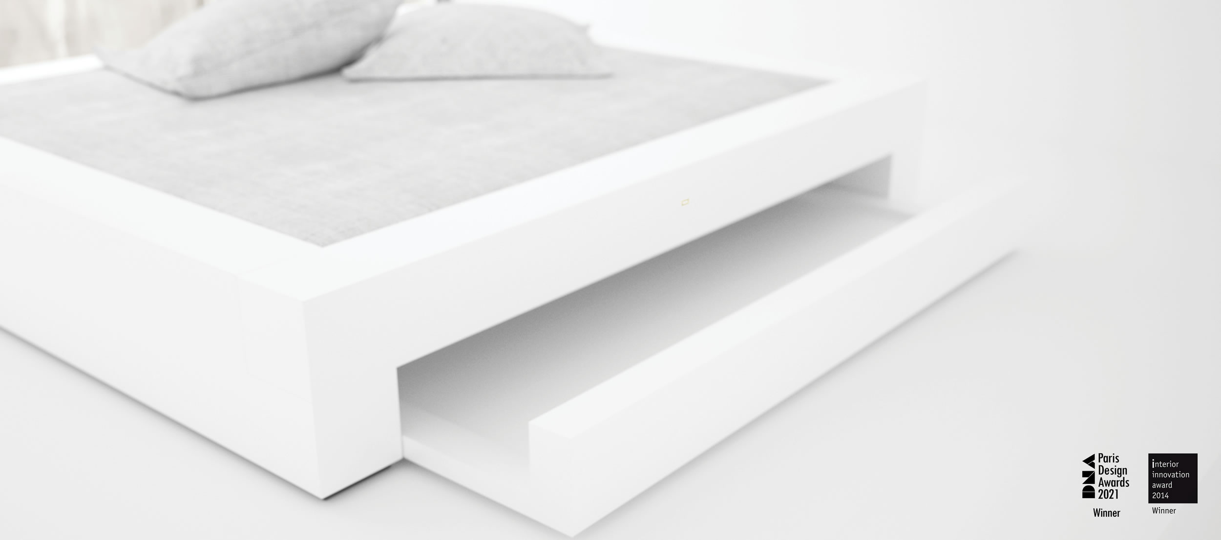 BETT SCHUBLADEN FELIX SCHWAKE DNA KOLLEKTION RECHTECK