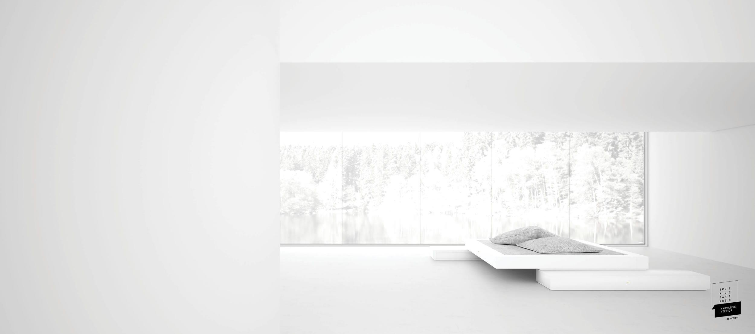 BETT SCHWEBEND FELIX SCHWAKE DNA KOLLEKTION RECHTECK