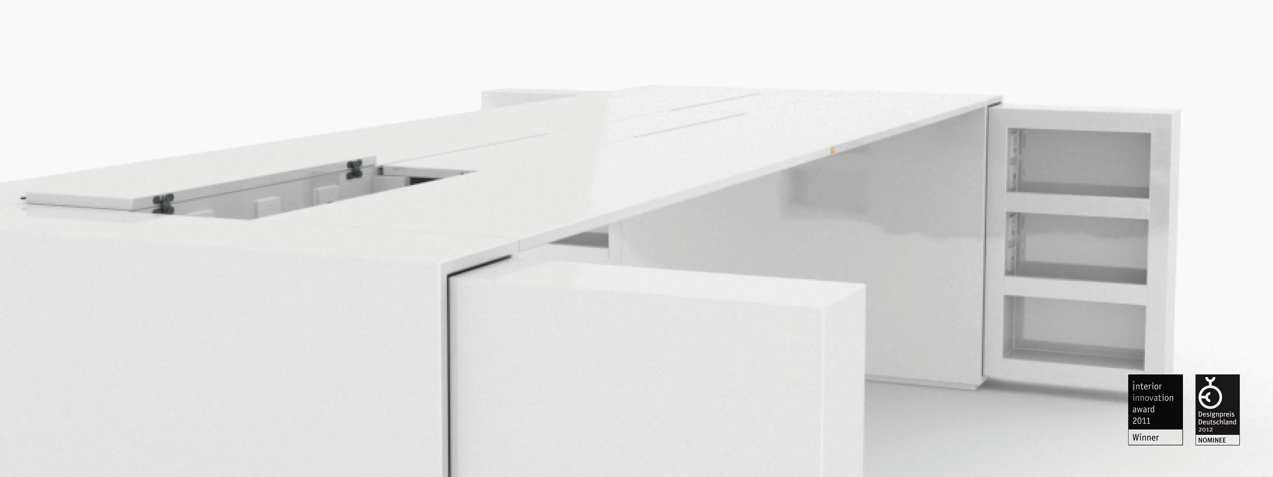 Besprechungstisch quader weiss residentialdesign Buero collectors Besprechungstische FS 85 FELIX SCHWAKE RECHTECK