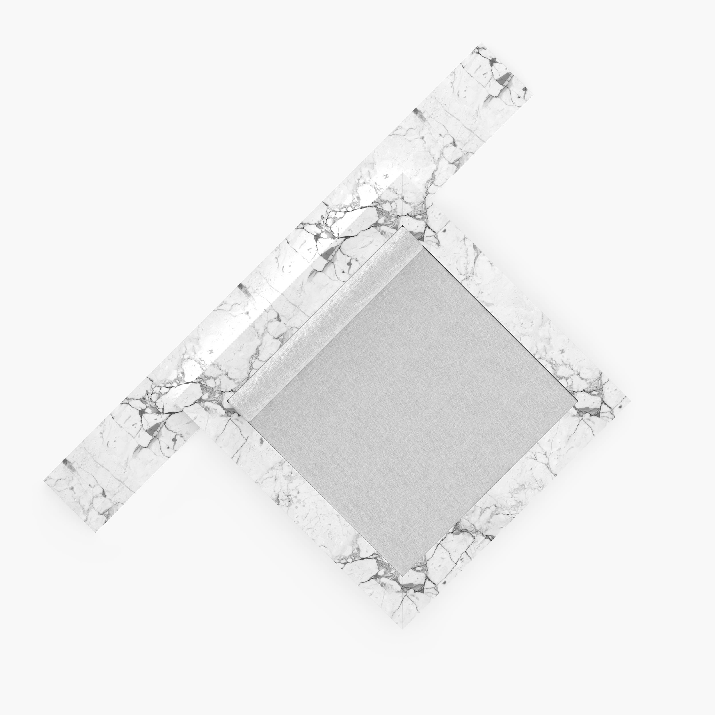 Bett Iconic Art Marmor Weiss Felix Schwake 20 420 RECHTECK