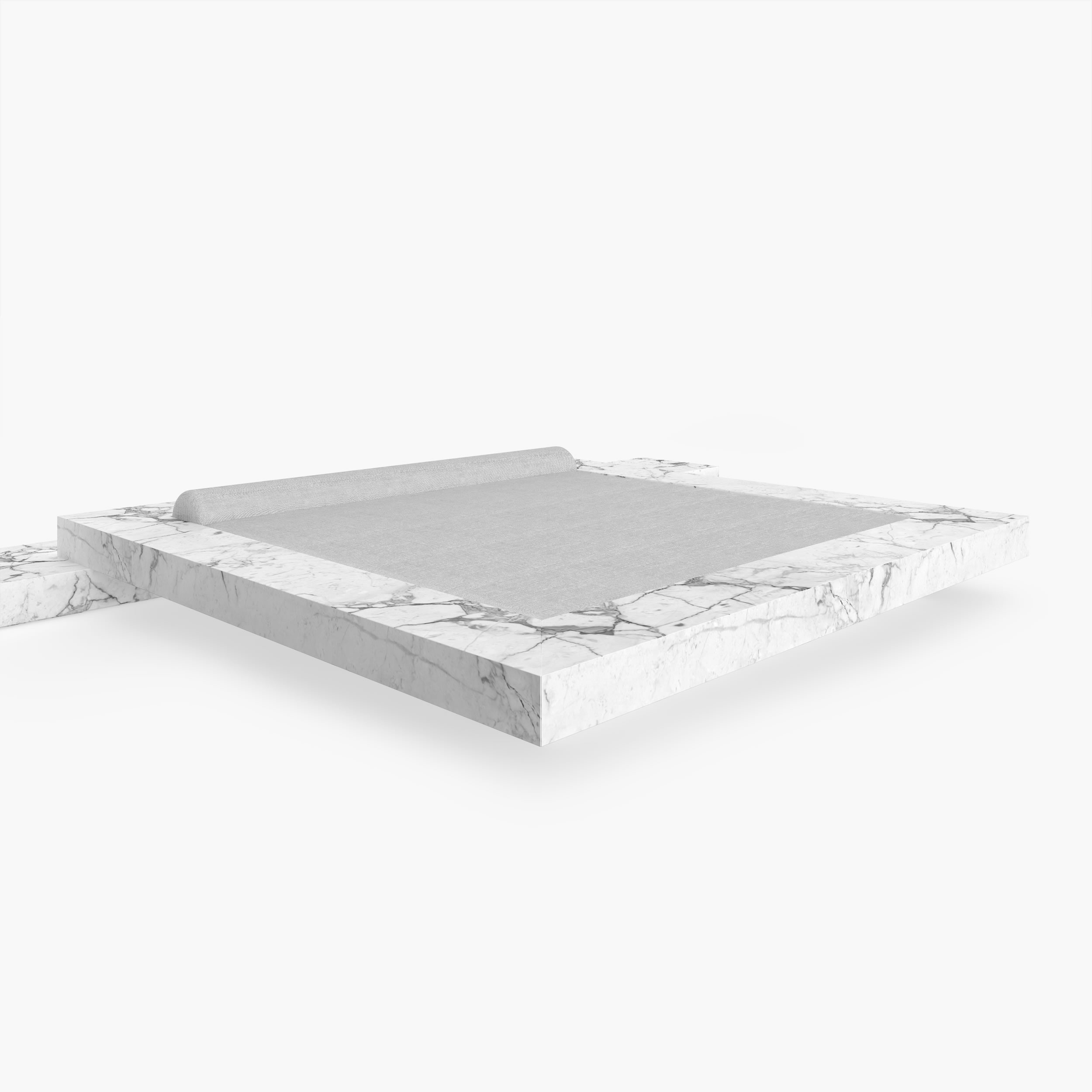 Bett Limitierte Auflage Art Marmor Weiss Felix Schwake 20 420 RECHTECK