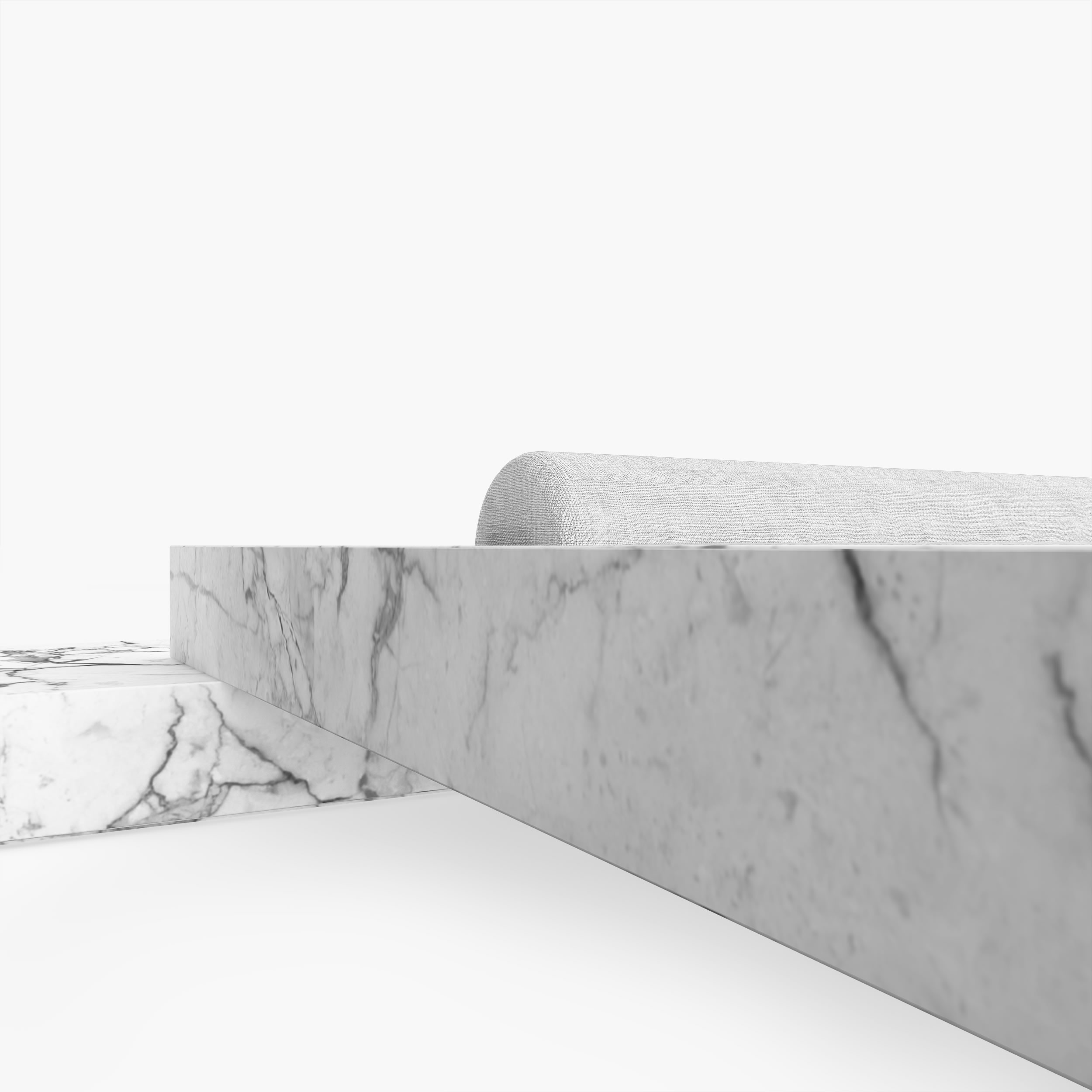 Bett Minimalism Art Marmor Weiss Felix Schwake 20 420 RECHTECK