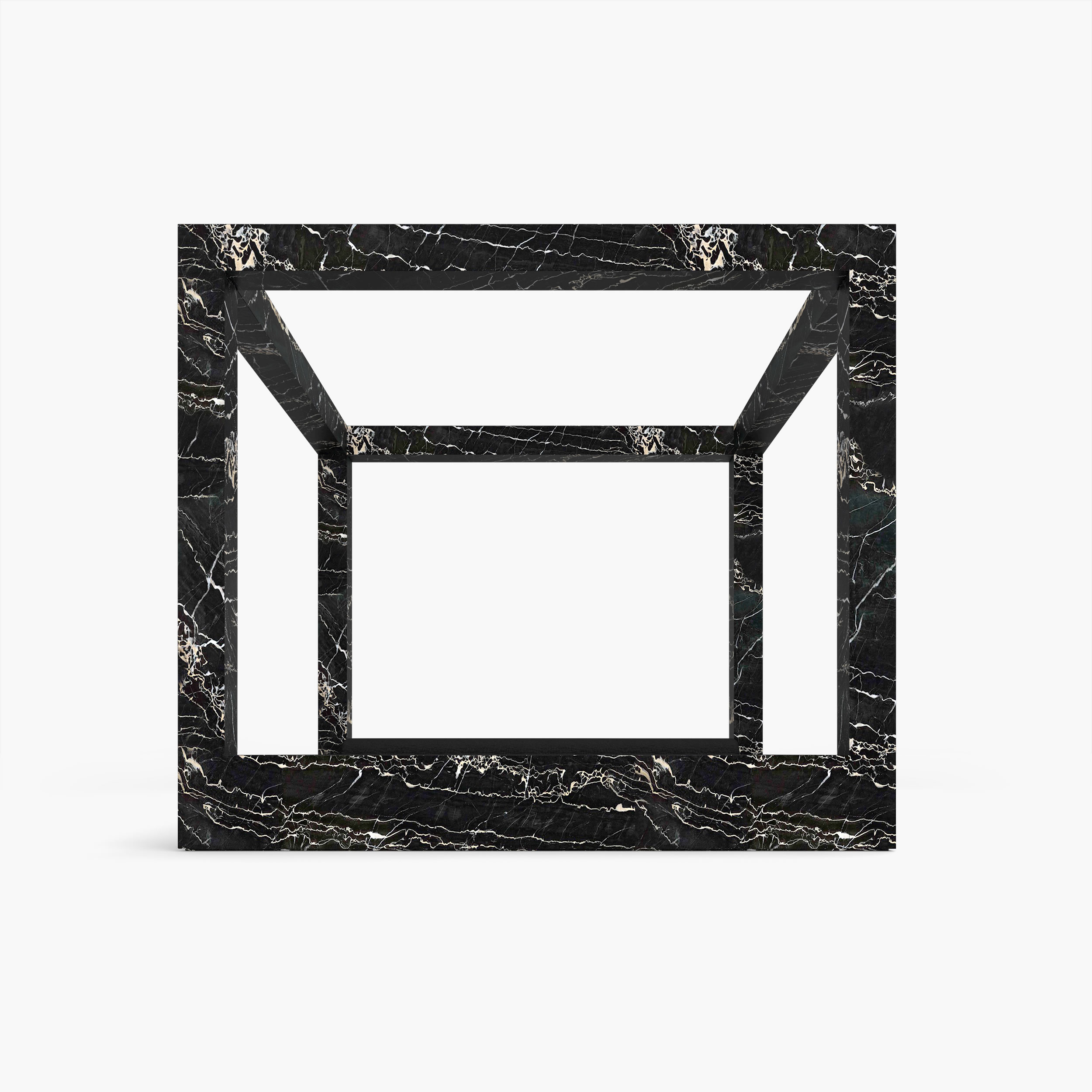 Bett Minimalistisches Kunstwerk Marmor Schwarz Felix Schwake 20 421 RECHTECK