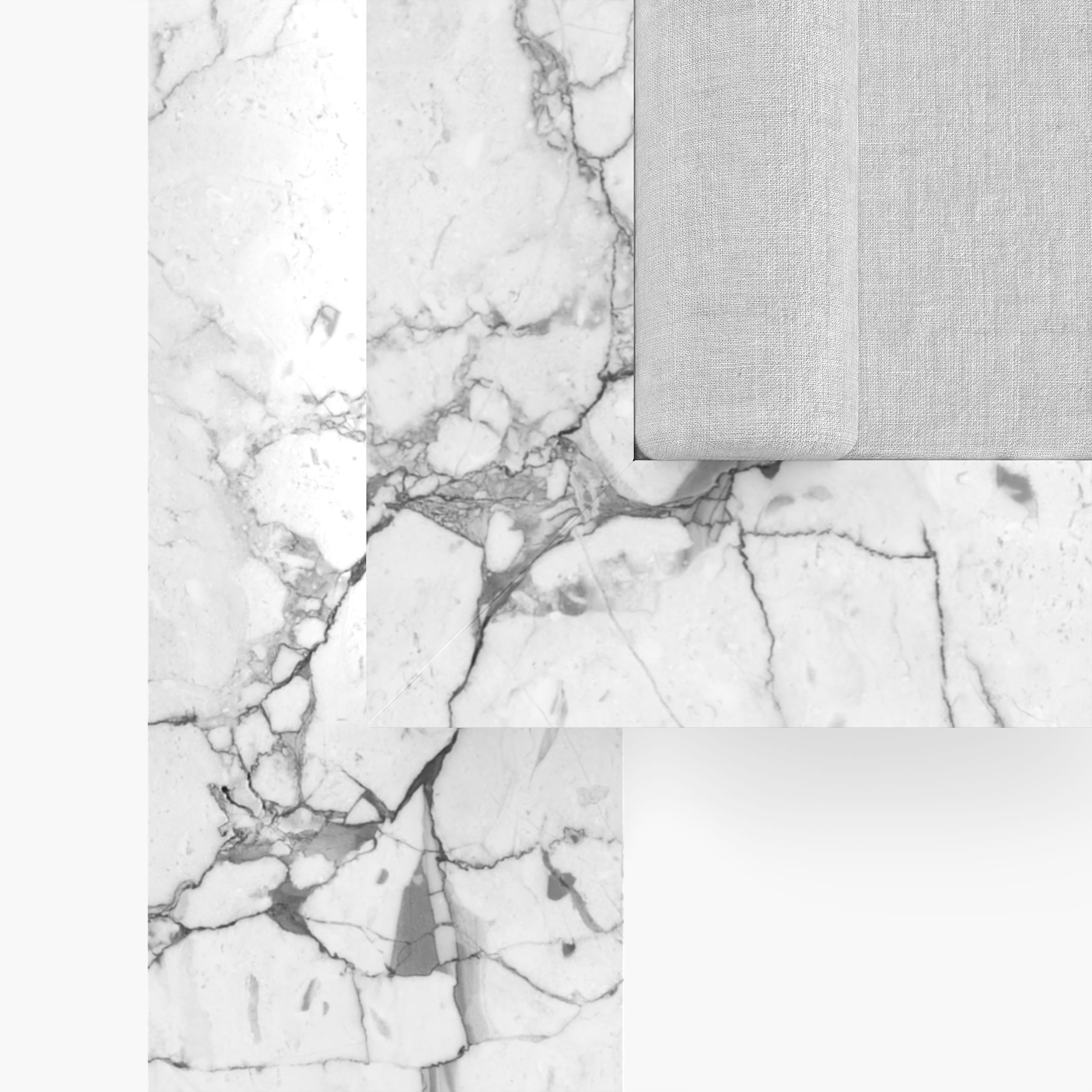 Bett One of a kind Art Marmor Weiss Felix Schwake 20 420 RECHTECK