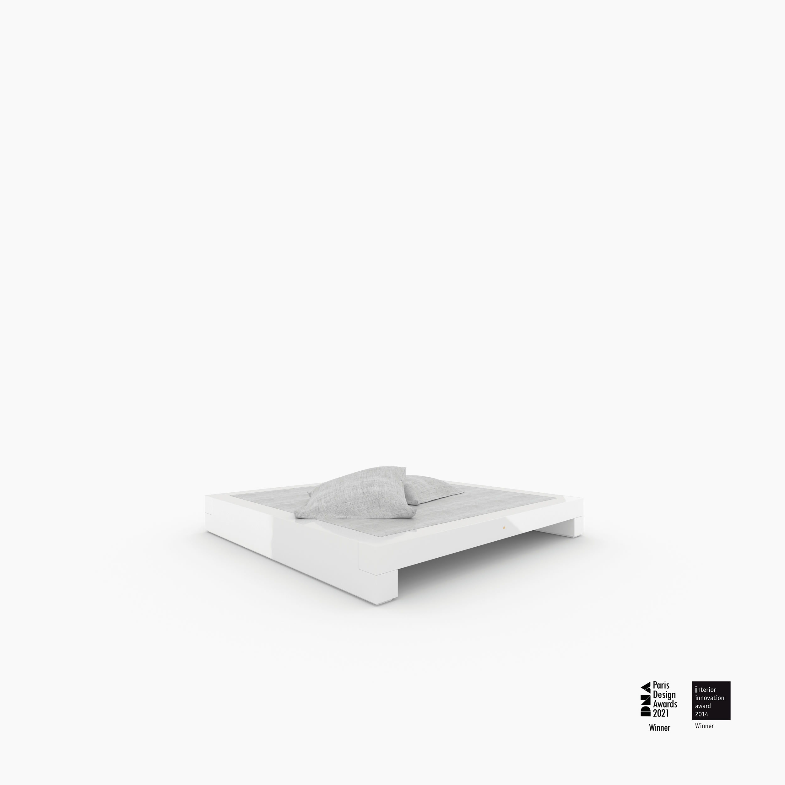 Bett flach weiss morderninteriors Schlafzimmer interior lovers Betten FS 3 FELIX SCHWAKE