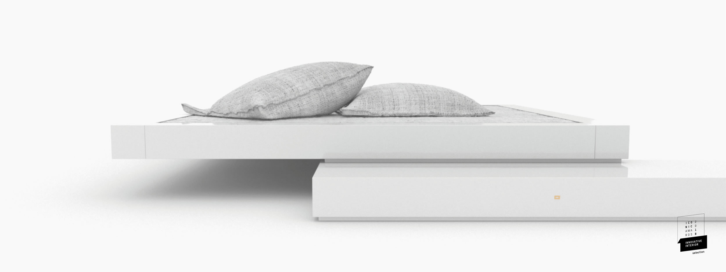 Bett flach weiss uniquepieces Schlafzimmer art collector Betten FS 16 FELIX SCHWAKE RECHTECK