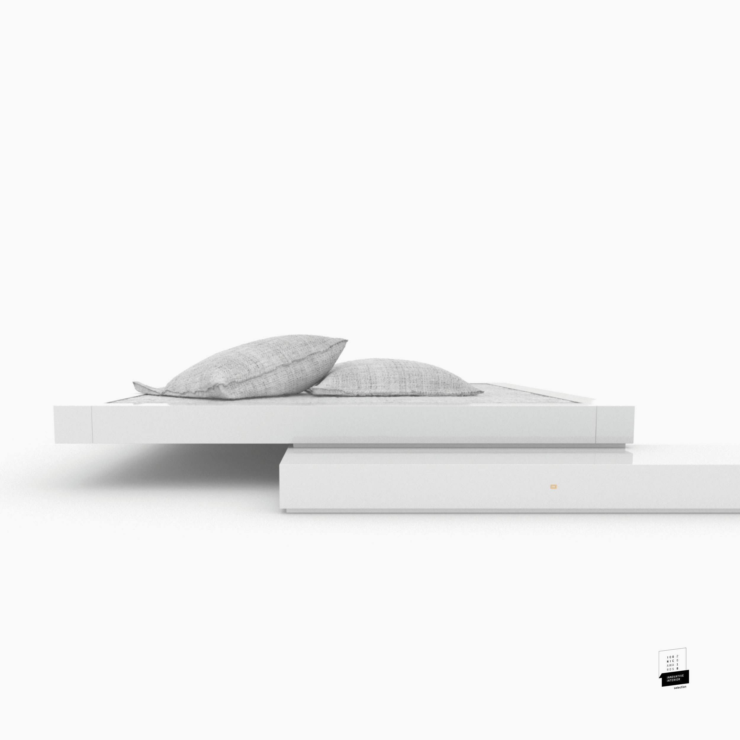 Bett flach weiss uniquepieces Schlafzimmer art collector Betten FS 16 FELIX SCHWAKE