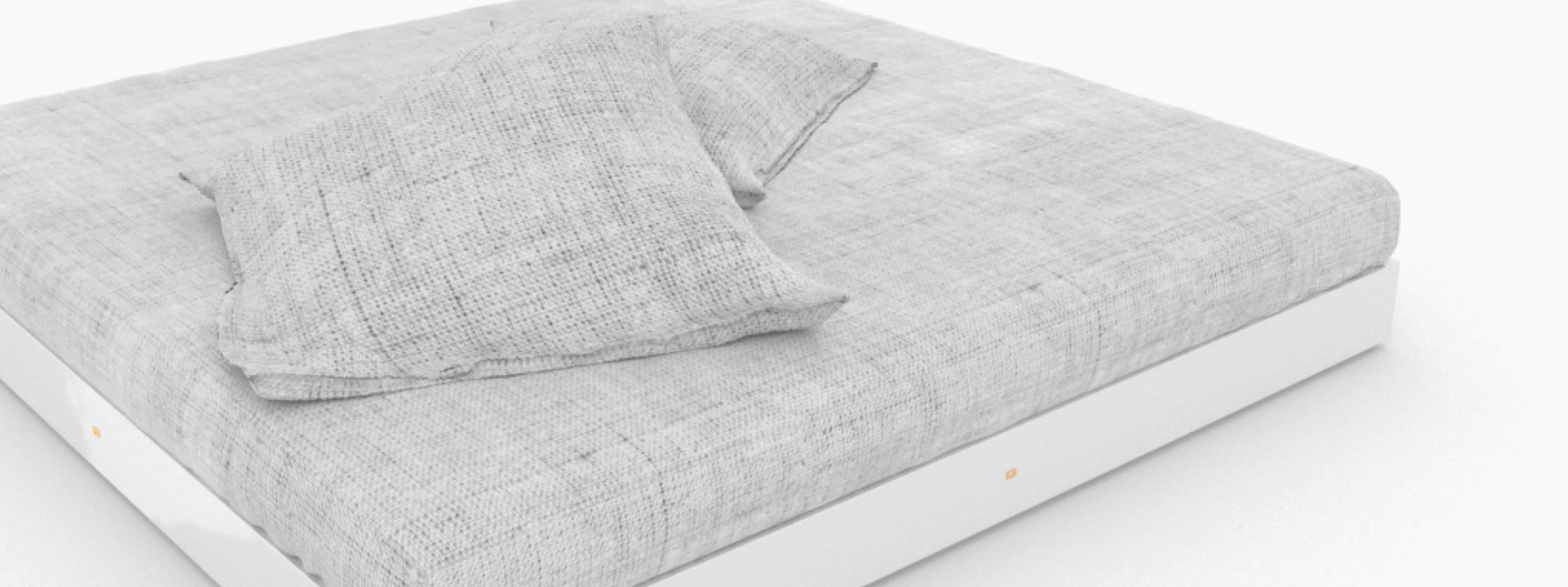 Bett flach weiss white spaces Schlafzimmer collectible design Betten FS 14 FELIX SCHWAKE RECHTECK