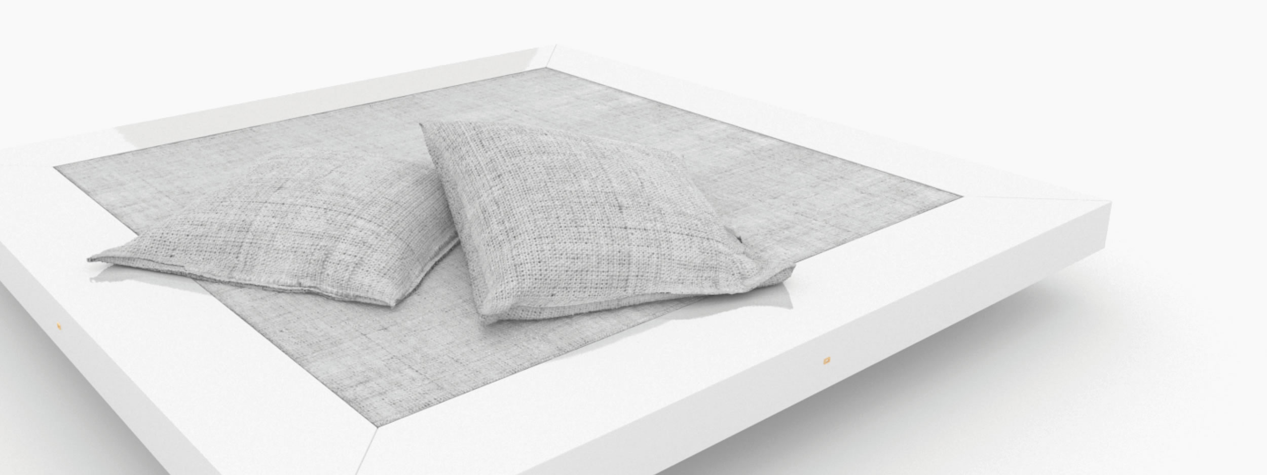 Bett quadratisch weiss archidaily Schlafzimmer minimalist Betten FS 9 FELIX SCHWAKE RECHTECK