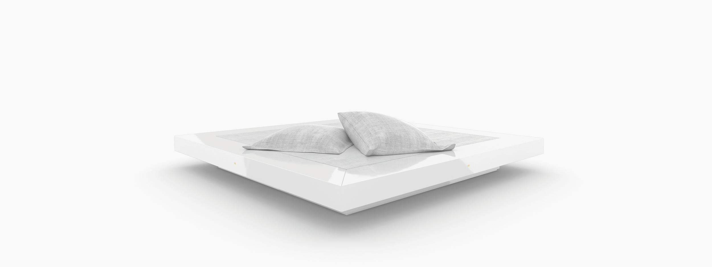 Bett quadratisch weiss homedecoration Schlafzimmer interior decorating Betten FS 9 FELIX SCHWAKE RECHTECK