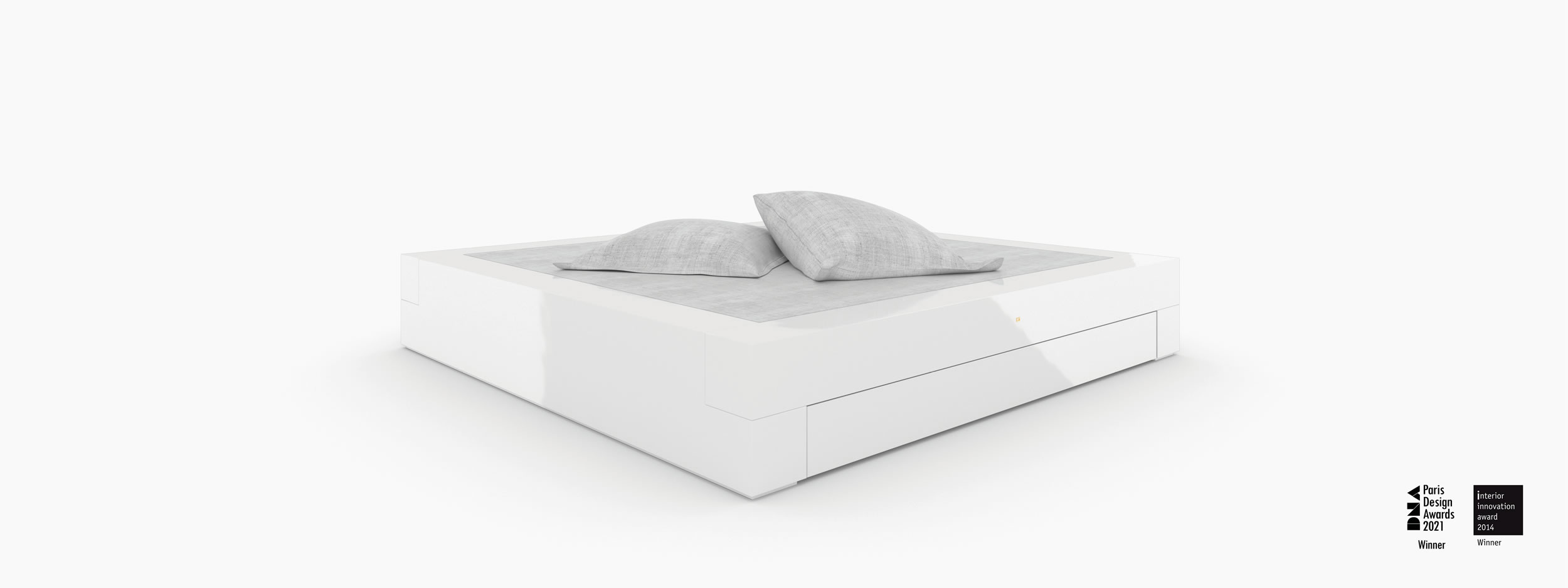 Bett quadratisch weiss losangeleshomes Schlafzimmer gallery Betten FS 2 FELIX SCHWAKE RECHTECK