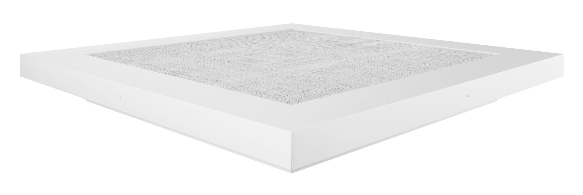 Bett weiss Hochglanz flach Modern Designer b 2 Felix Schwake