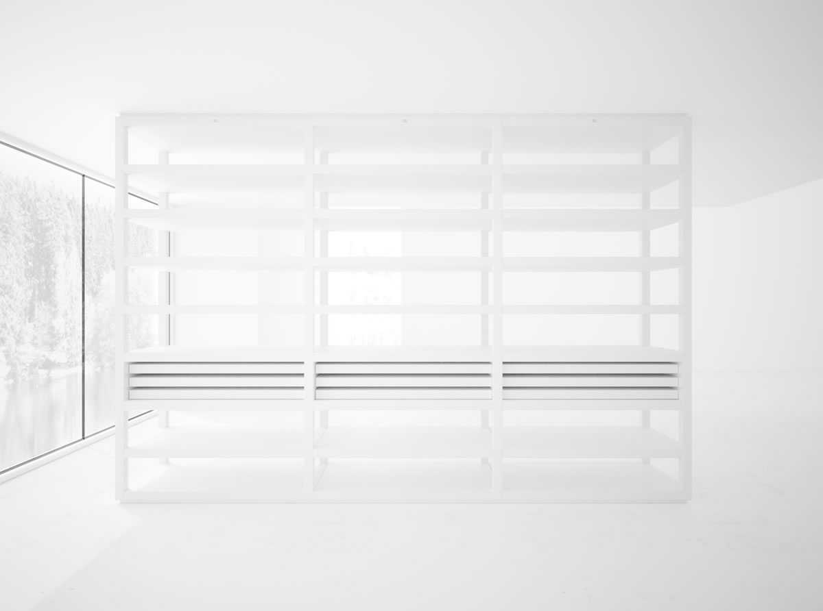 DESIGN REGAL II Garderobe Schubladen Hemden DESIGN RECHTECK