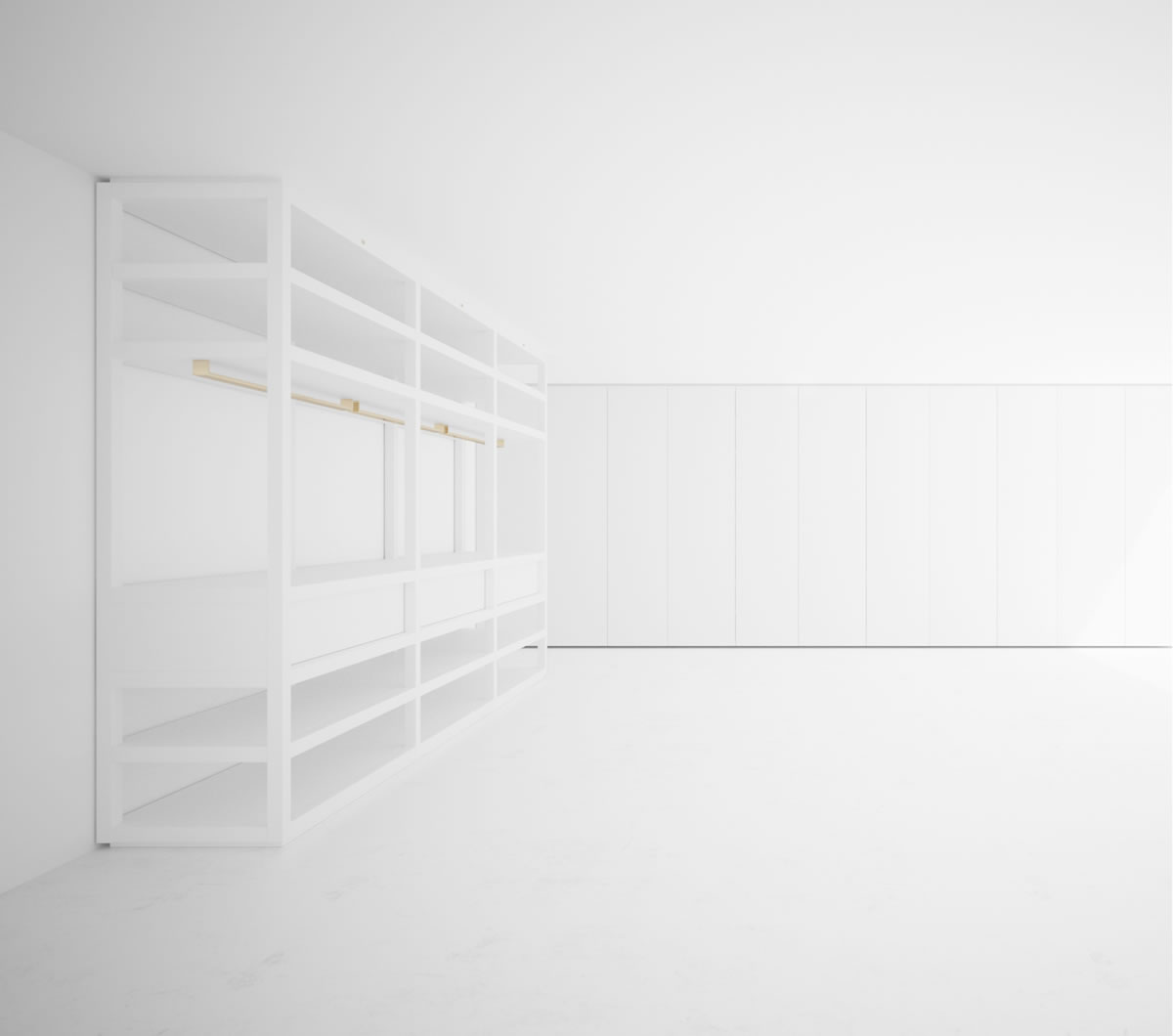 DESIGN REGAL II begehbare Garderobe DESIGN RECHTECK