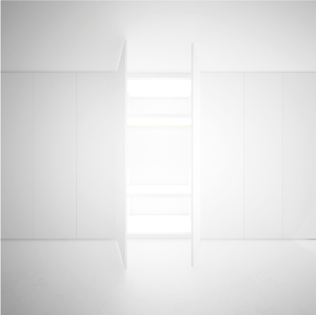 DESIGN SCHRANK III beleuchtet Garderobe DESIGN RECHTECK