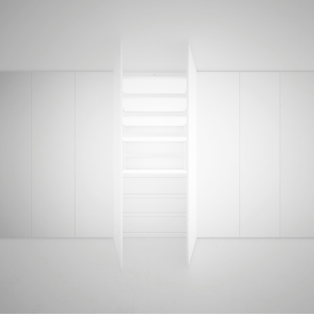 DESIGN SCHRANK III beleuchtet schubladen regalboeden DESIGN RECHTECK