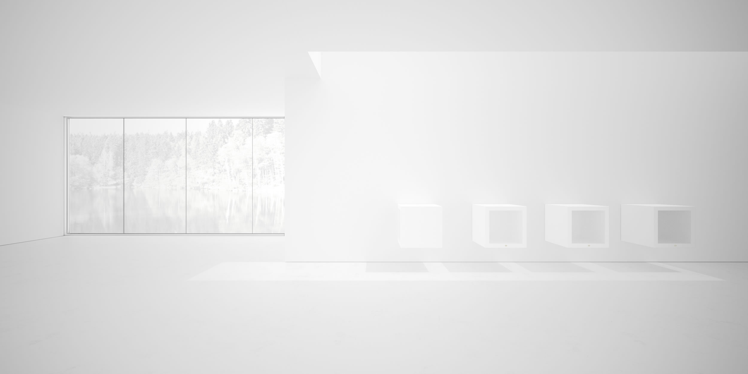 Design Sideboard FS49 Weiss Hochglanz Puristisch