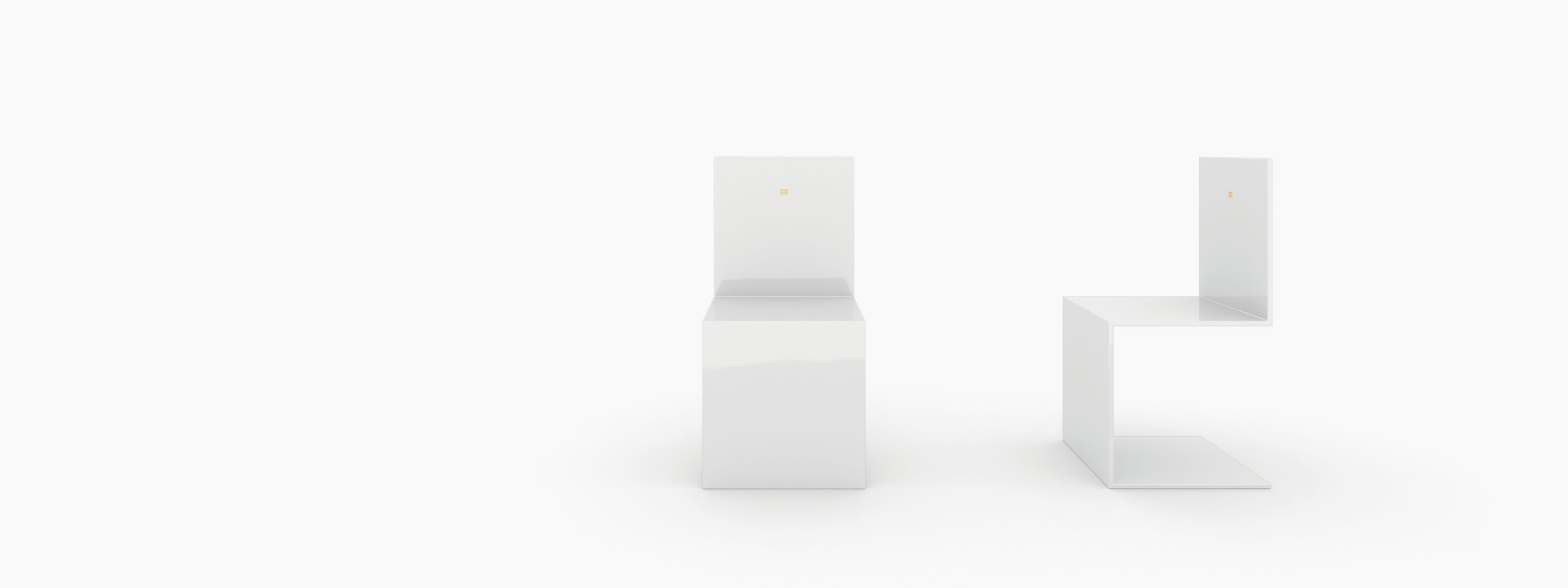 Freischwinger Stuhl duenn weiss interiors Buero architecture Stuehle FS 32 FELIX SCHWAKE RECHTECK