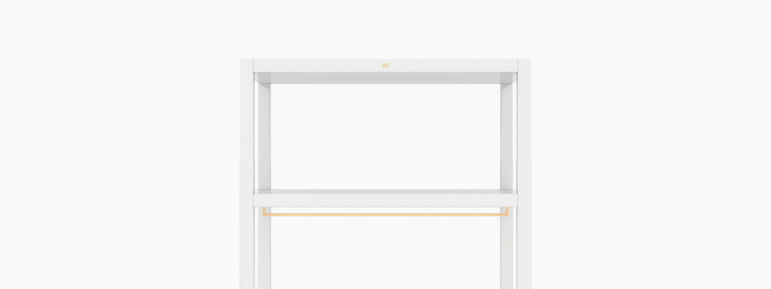 Garderobe offen weiss bed room Buero minimalist design Garderoben FS 35 FELIX SCHWAKE RECHTECK