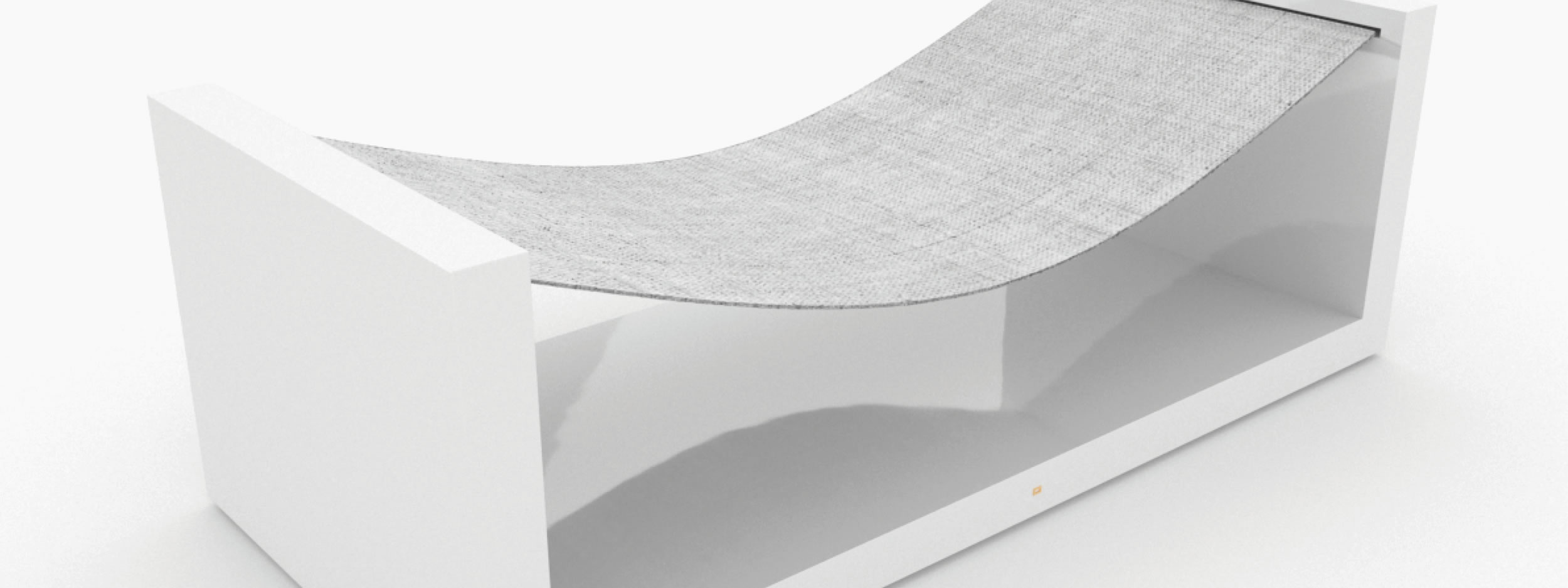 Haengematte rechtwinklig weiss homedecoration Buero interior decorating Haengematten FS 20 FELIX SCHWAKE RECHTECK