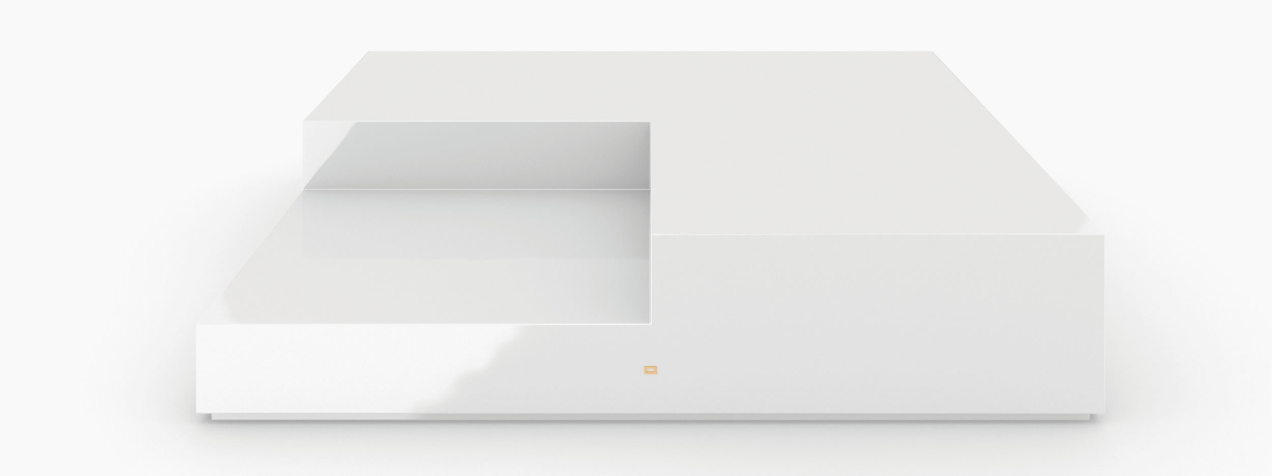 Kaffeetisch quader weiss handcrafted Buero contemporaryrt Kaffeetische FS 82 FELIX SCHWAKE RECHTECK