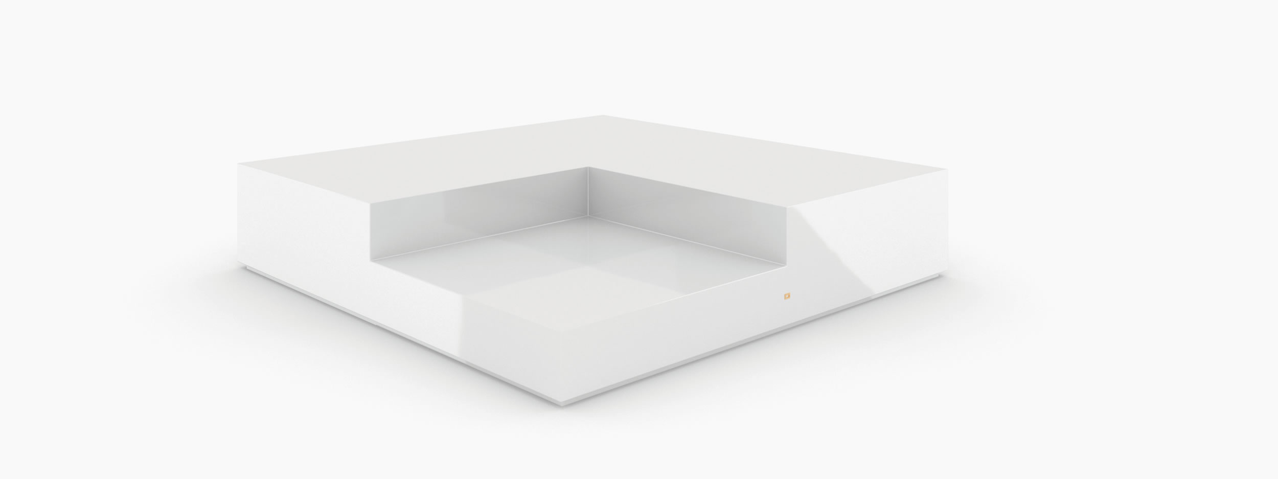 Kaffeetisch quader weiss white furniture Buero bespokedesign Kaffeetische FS 82 FELIX SCHWAKE RECHTECK