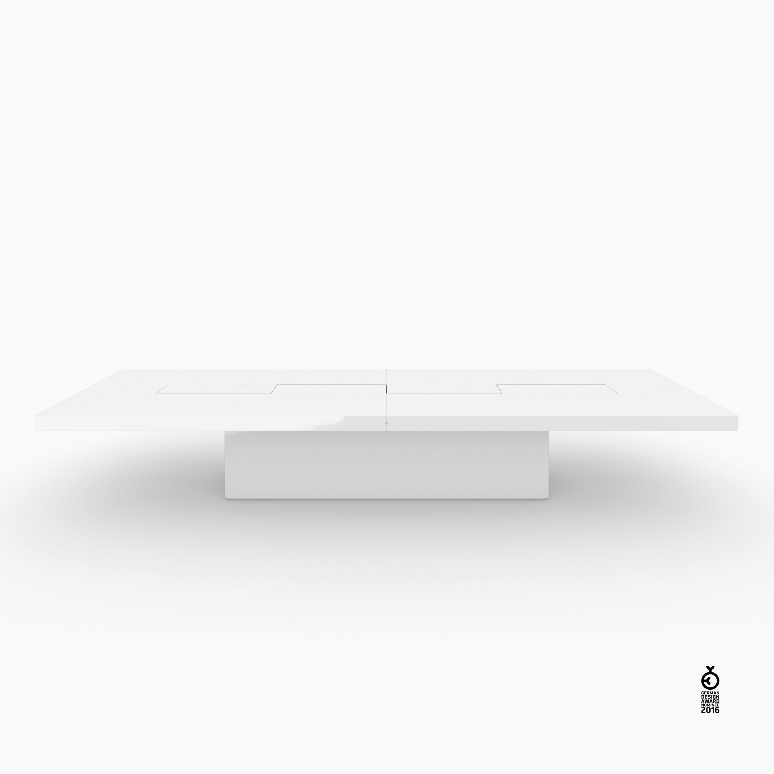 Konferenztisch Scheibe auf Quader weiss designcrush Konferenzsaal interior home Konferenztische FS 74 FELIX SCHWAKE