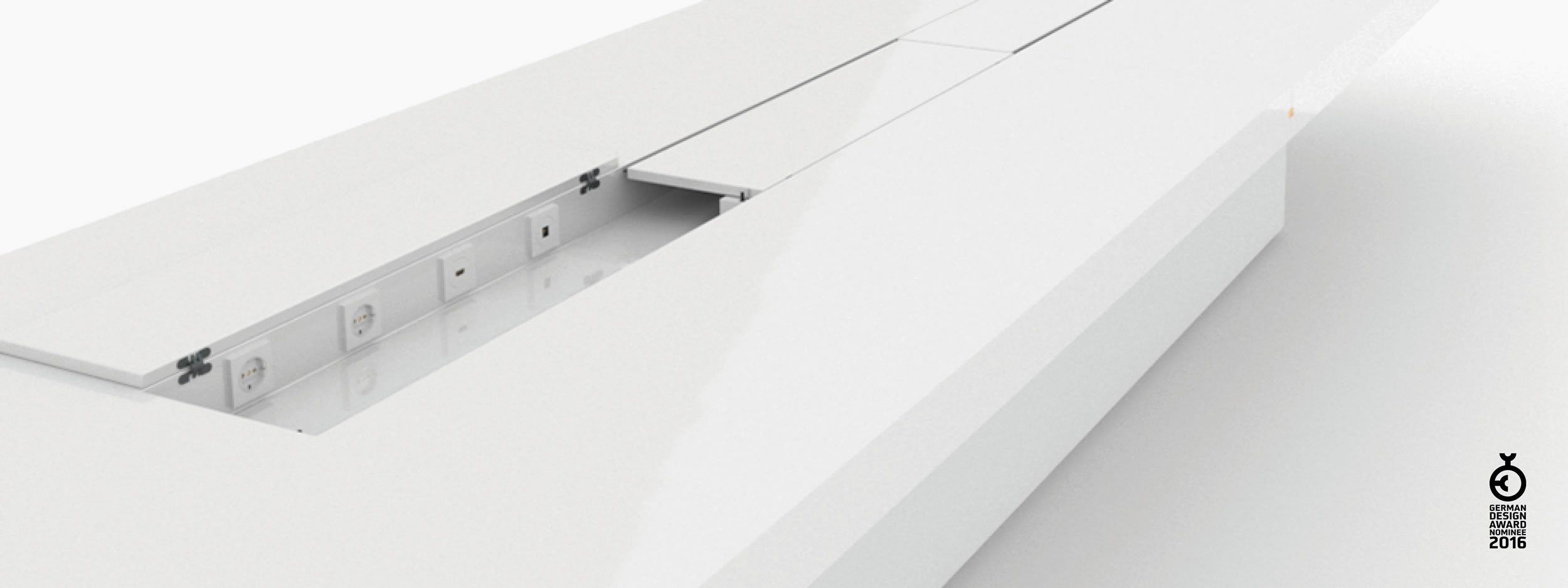 Konferenztisch Scheibe auf Quader weiss interiorinspo Konferenzsaal minimal Konferenztische FS 74 FELIX SCHWAKE RECHTECK