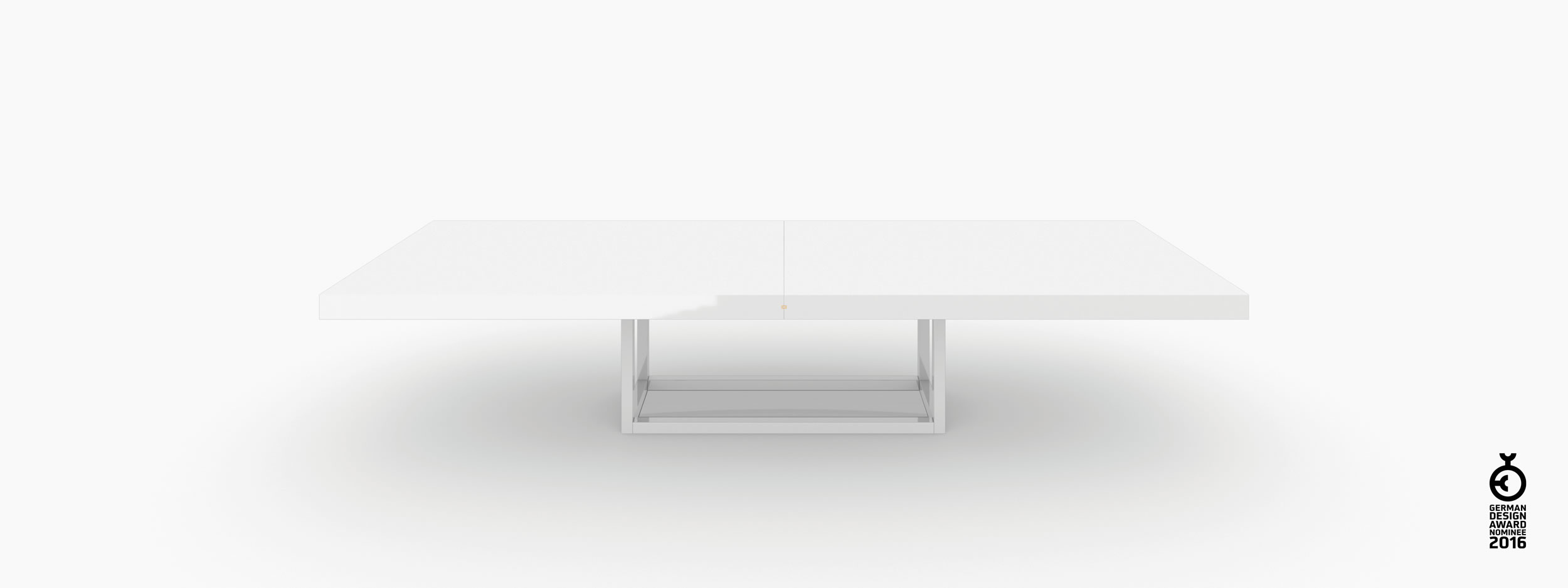 Konferenztisch Scheibe auf Quader weiss interiors Besprechungsraum architecture Konferenztische FS 81 FELIX SCHWAKE RECHTECK