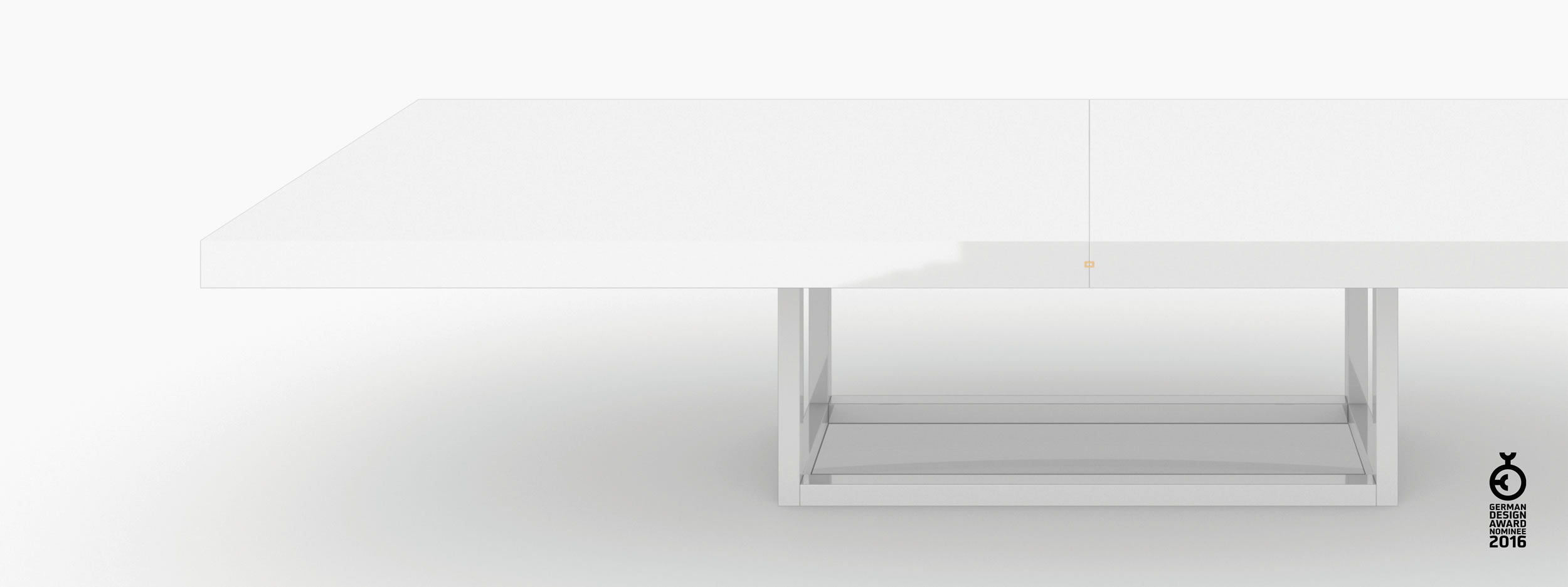 Konferenztisch Scheibe auf Quader weiss interiorstyle Besprechungsraum object design Konferenztische FS 81 FELIX SCHWAKE RECHTECK