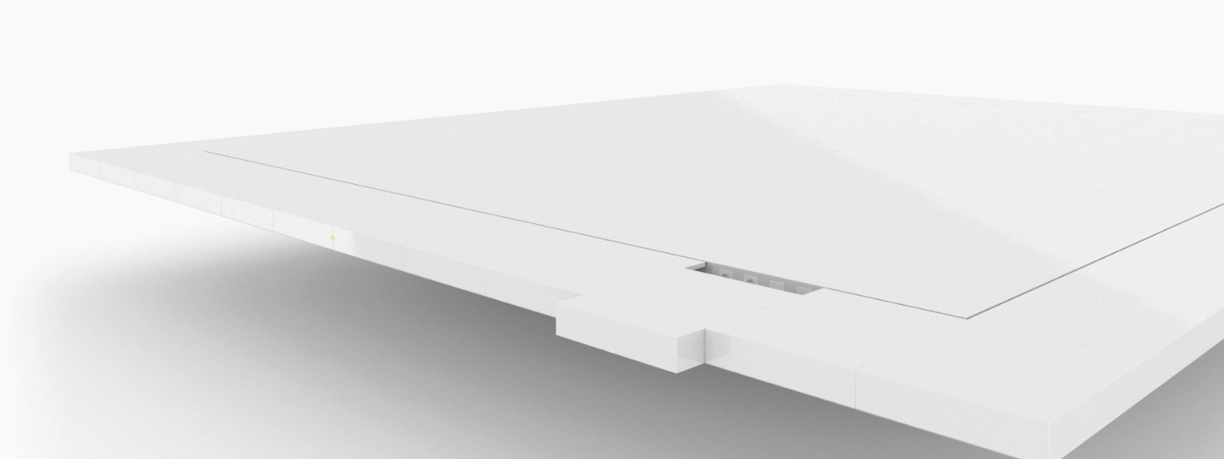 Konferenztisch quadratisch weiss architectural design Konferenzsaal luxurious interiors Konferenztische FS 66 FELIX SCHWAKE RECHTECK