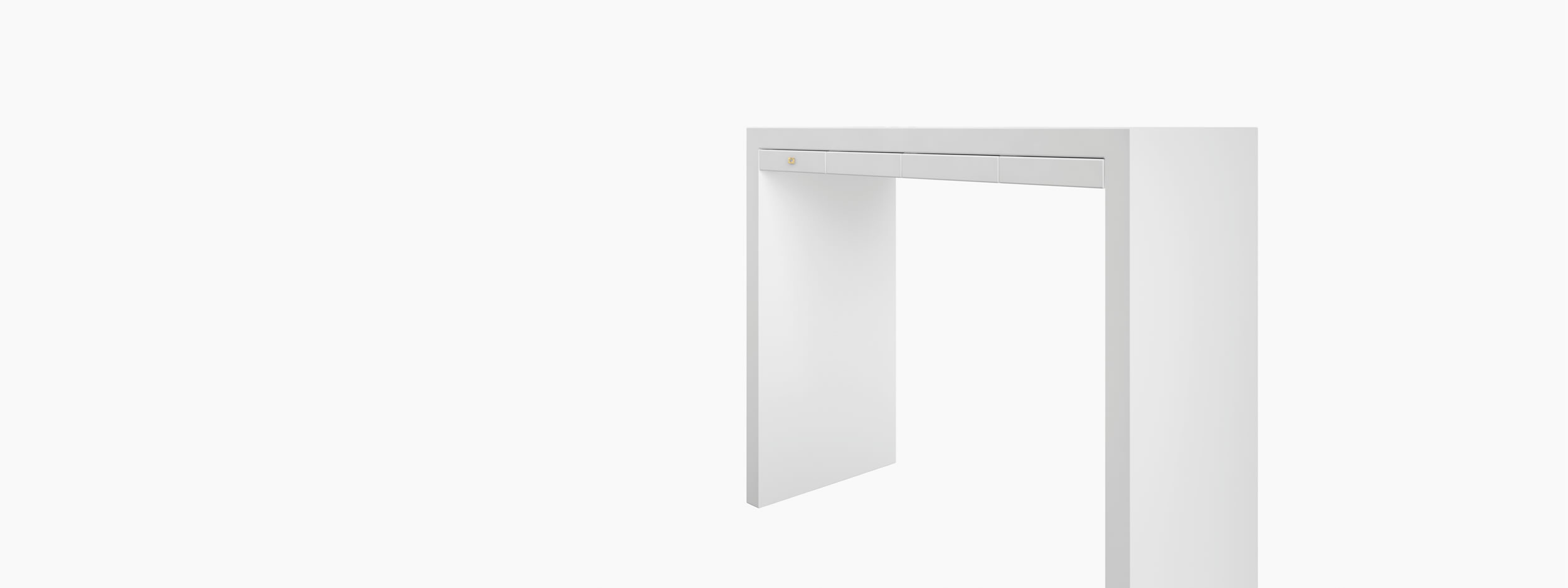 Konsole rechteckig weiss luxury Buero contemporary art Konsolen FS 27 FELIX SCHWAKE RECHTECK