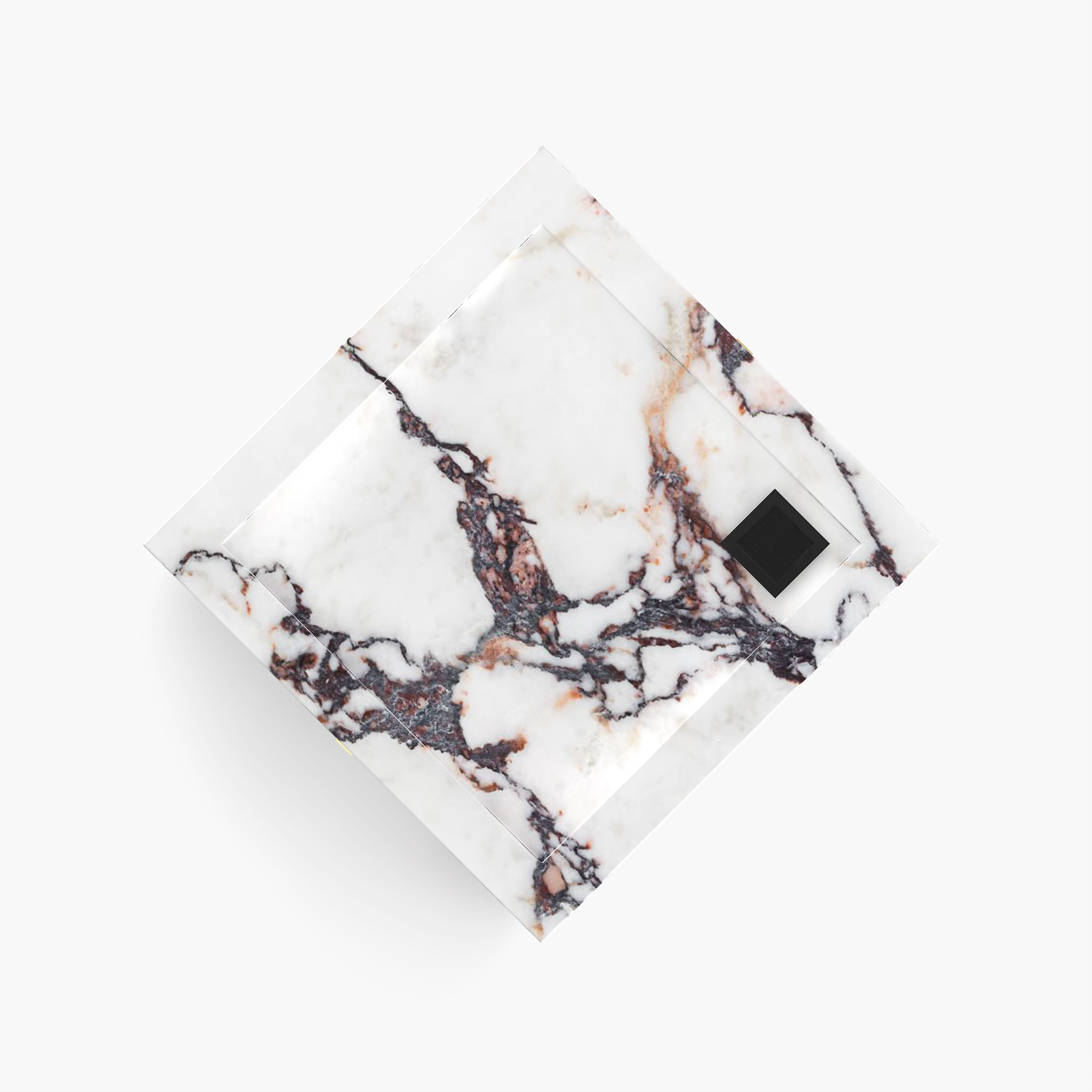 Pult Iconic Interior Design Art Marmor Rot Weiss Felix Schwake 20 425 RECHTECK