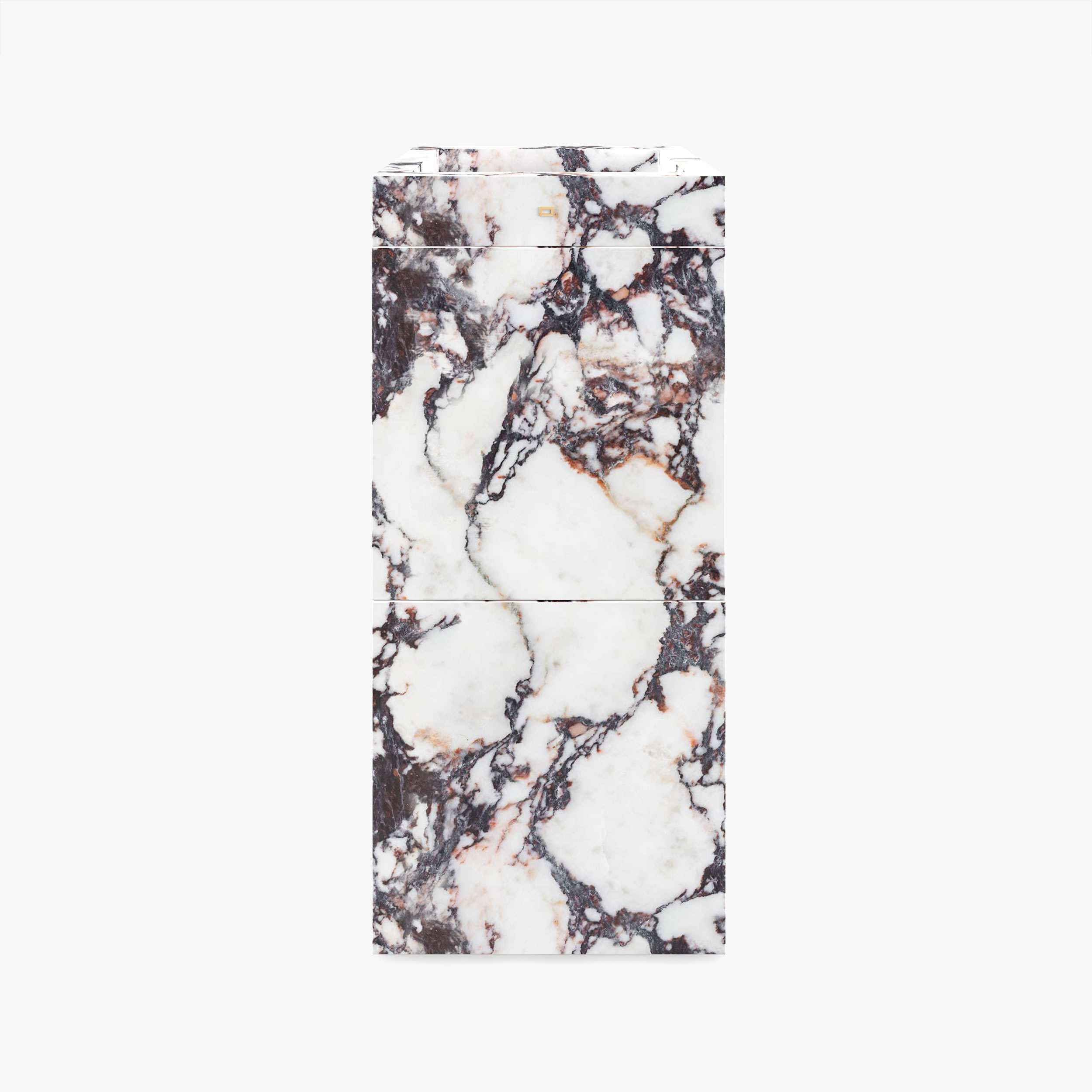 Pult Minimalistischer Interior Designer Marmor Rot Weiss Felix Schwake 20 425 RECHTECK