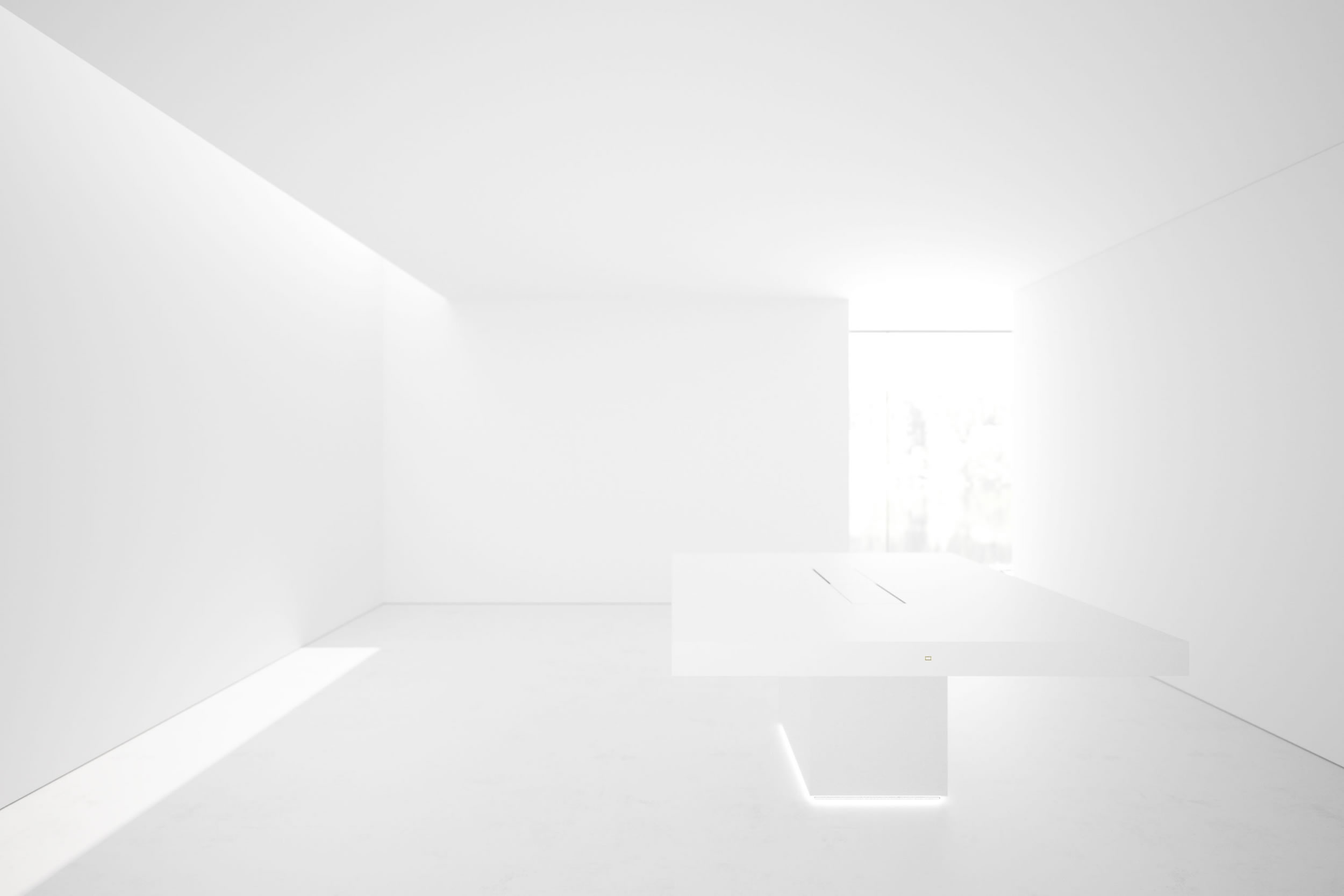 RECHTECK KONFERENZTISCH II I Eleganter Weisser Besprechungstisch