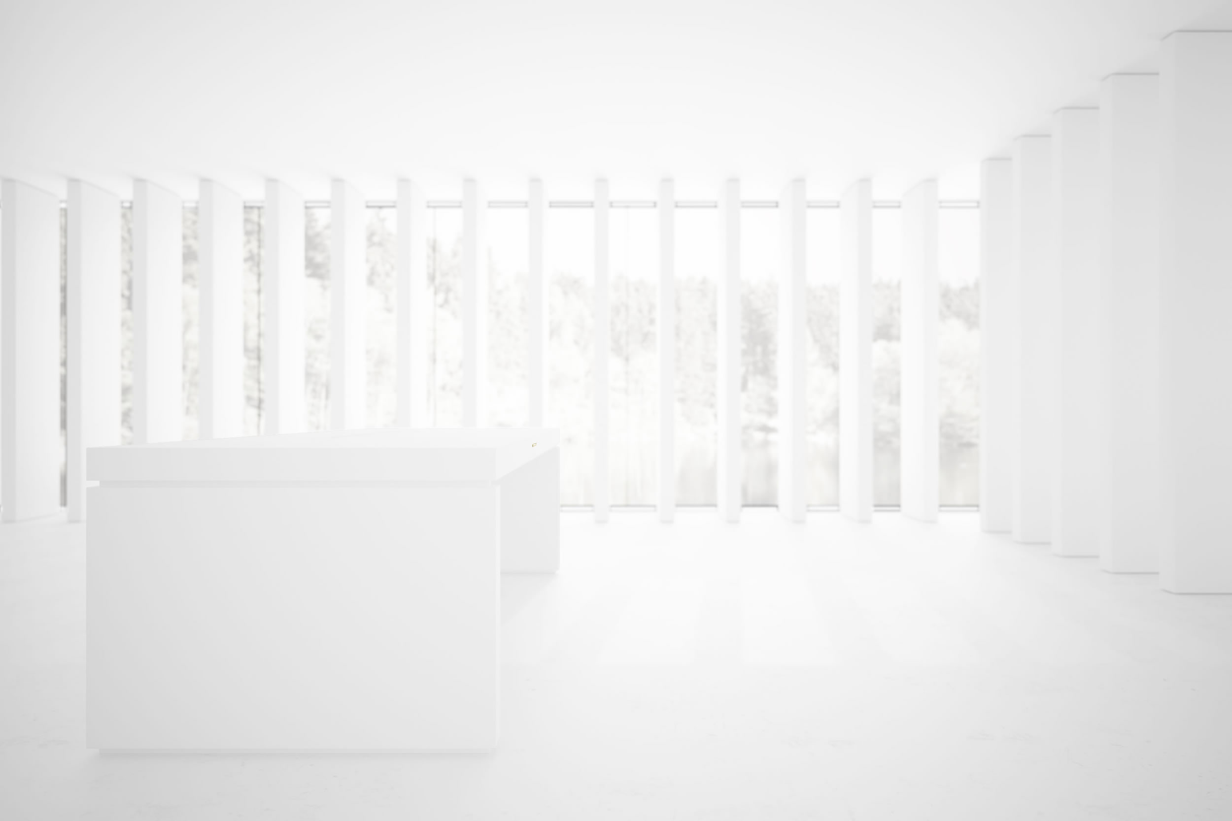 RECHTECK SCHREIBTISCH IV Eleganter Weisser Chef Schreibtisch