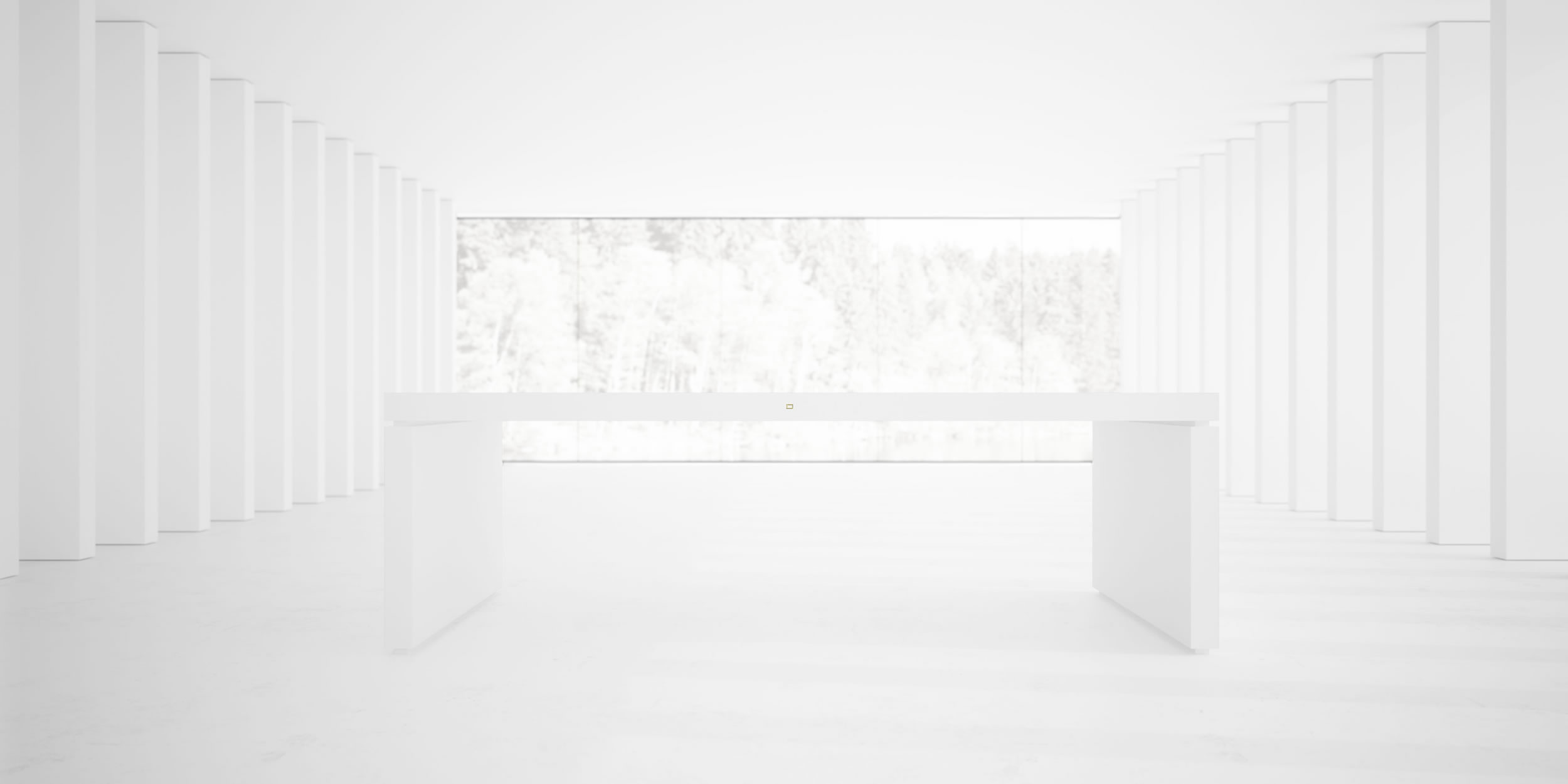 RECHTECK SCHREIBTISCH IV Minimalistischer Weisser Chef Schreibtisch