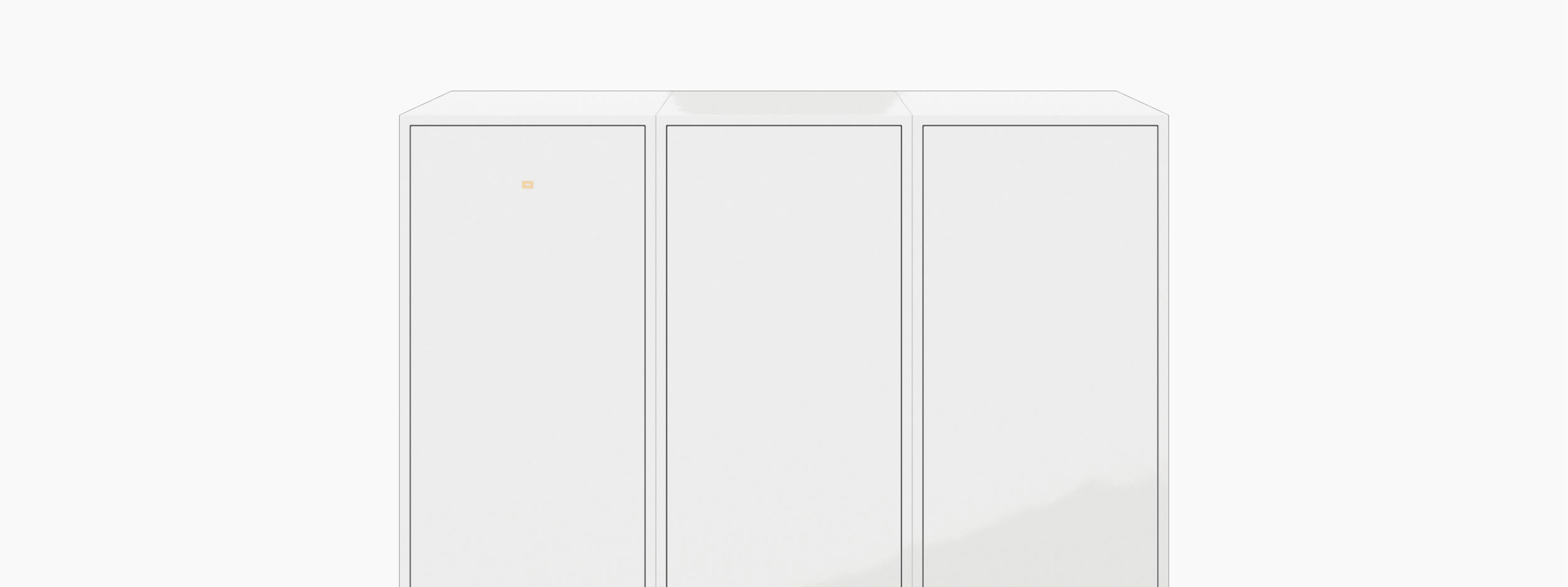 Schrank quader weiss interiorinspo Buero minimal Schraenke FS 42 FELIX SCHWAKE RECHTECK
