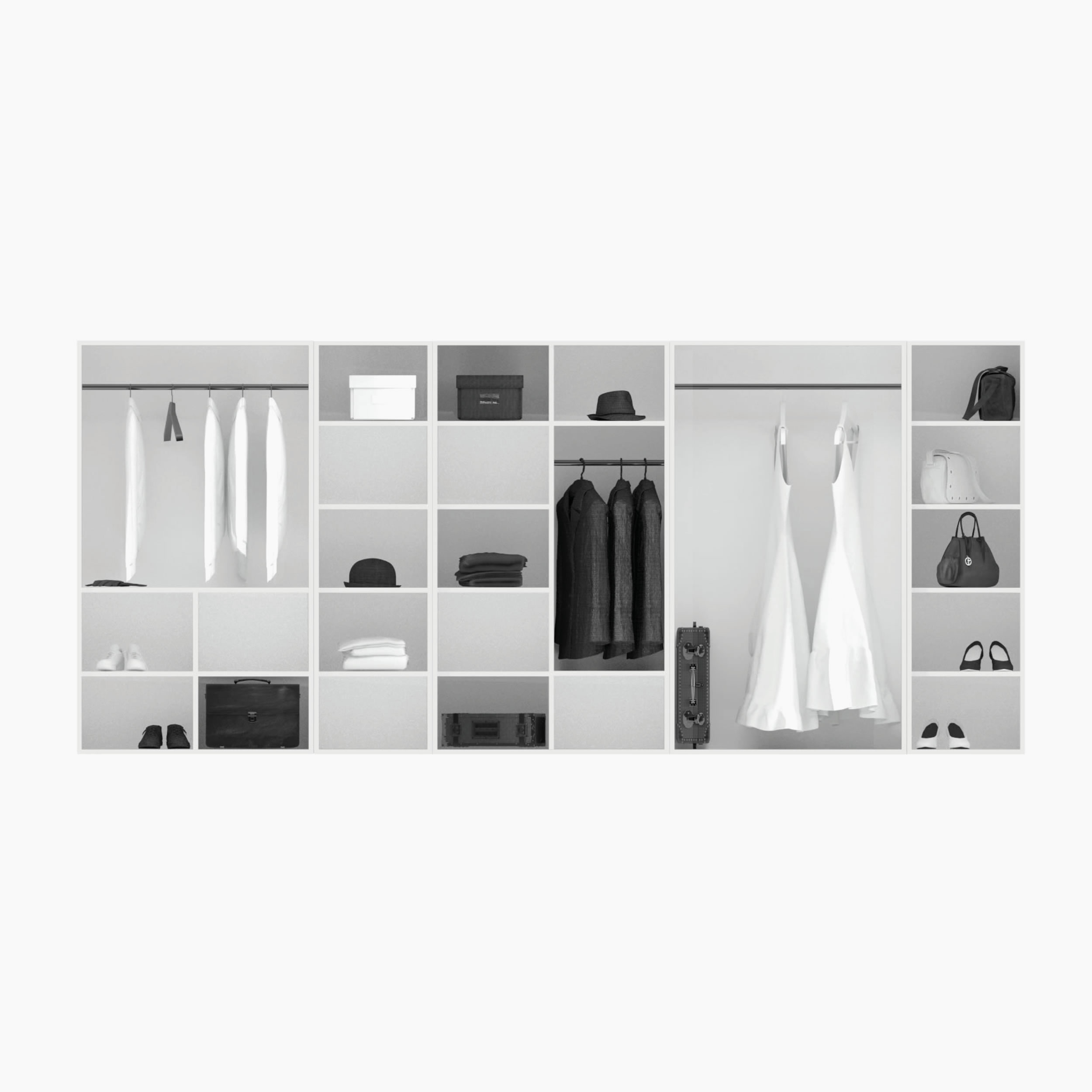 Schrank quader weiss interiorstyle Buero object design Schraenke FS 41 FELIX SCHWAKE