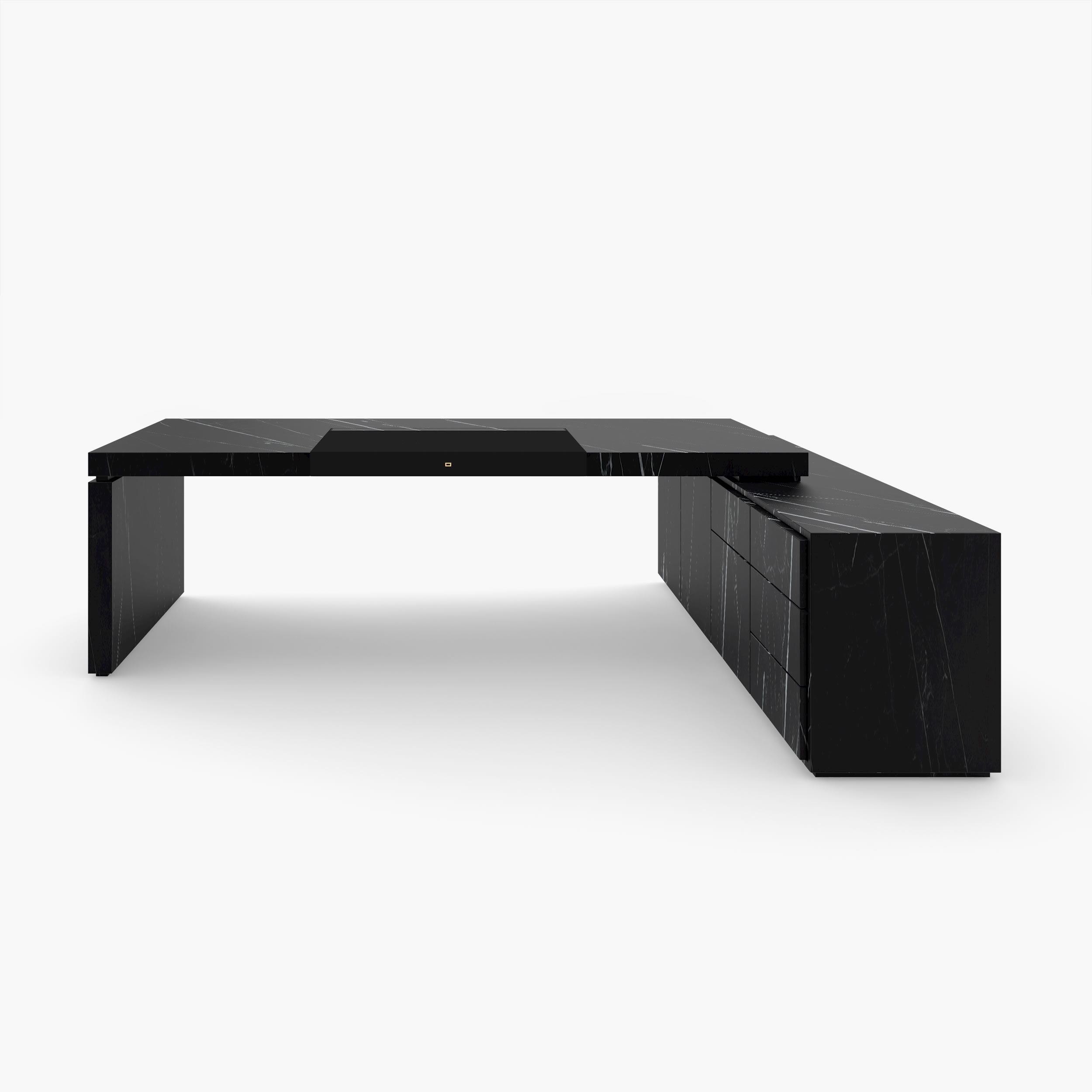 Schreibtisch Einzigartige Kunstwerk Marmor Schwarz Felix Schwake 20 419 RECHTECK