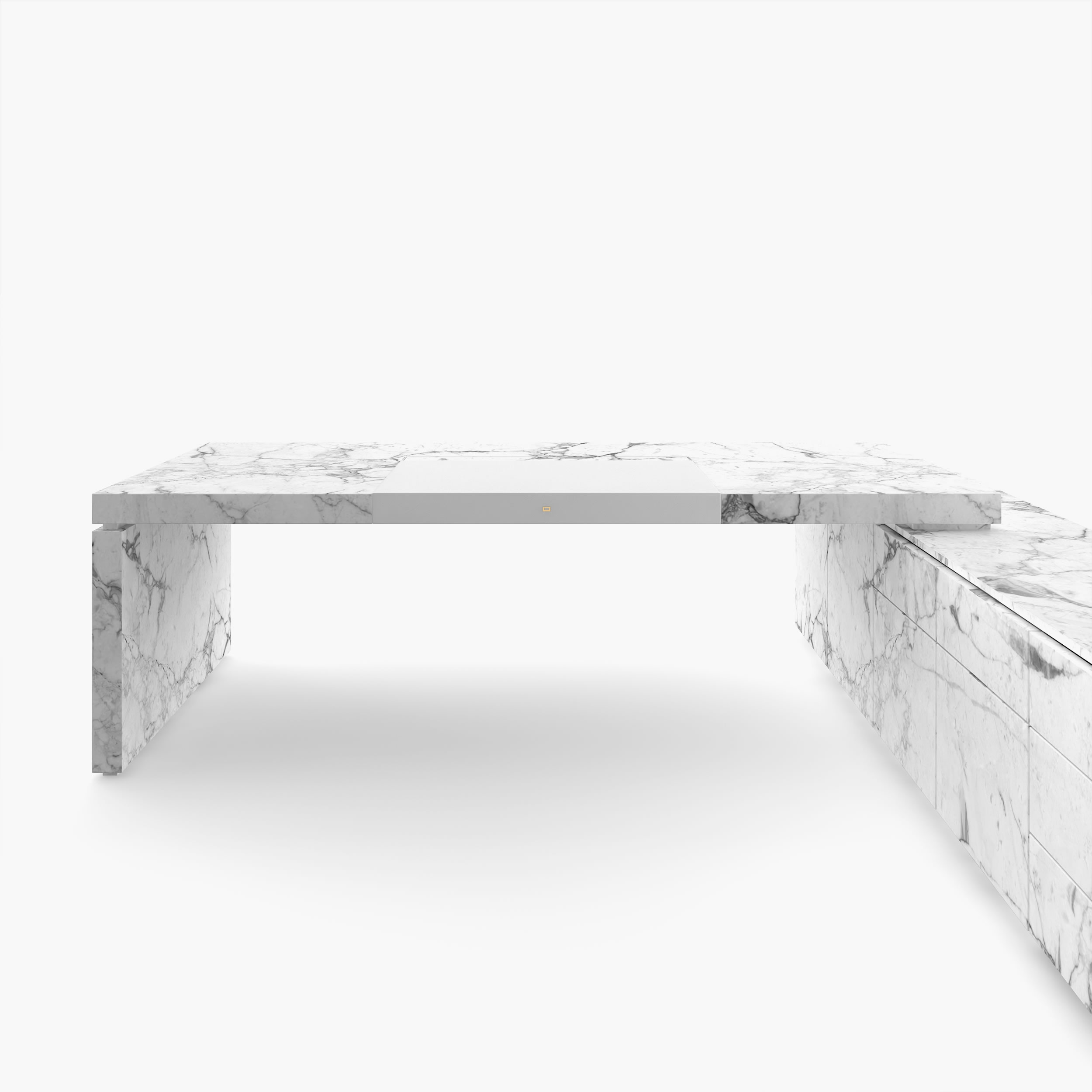 Schreibtisch Einzigartige Kunstwerk Marmor Weiss Felix Schwake 20 419 1 RECHTECK
