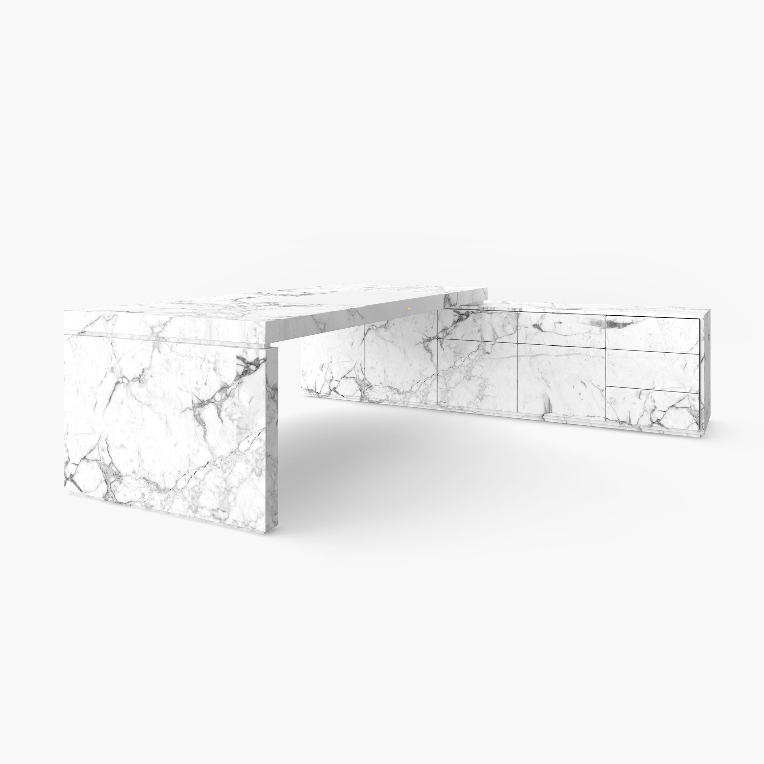 Schreibtisch Minimalistic Art Marmor Weiss Felix Schwake 20 419 1 RECHTECK