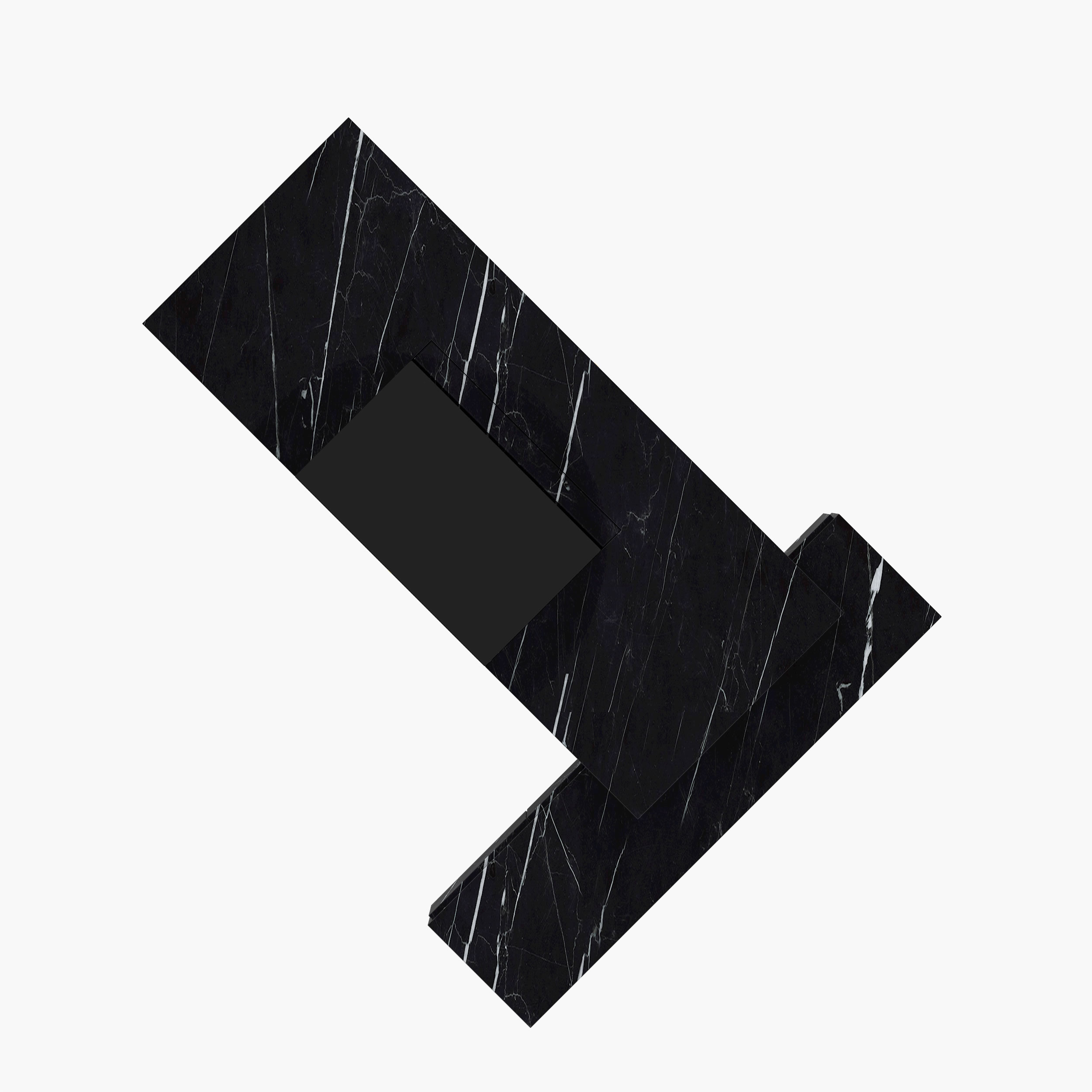 Schreibtisch Unique Luxury Home Marmor Schwarz Felix Schwake 20 419 RECHTECK