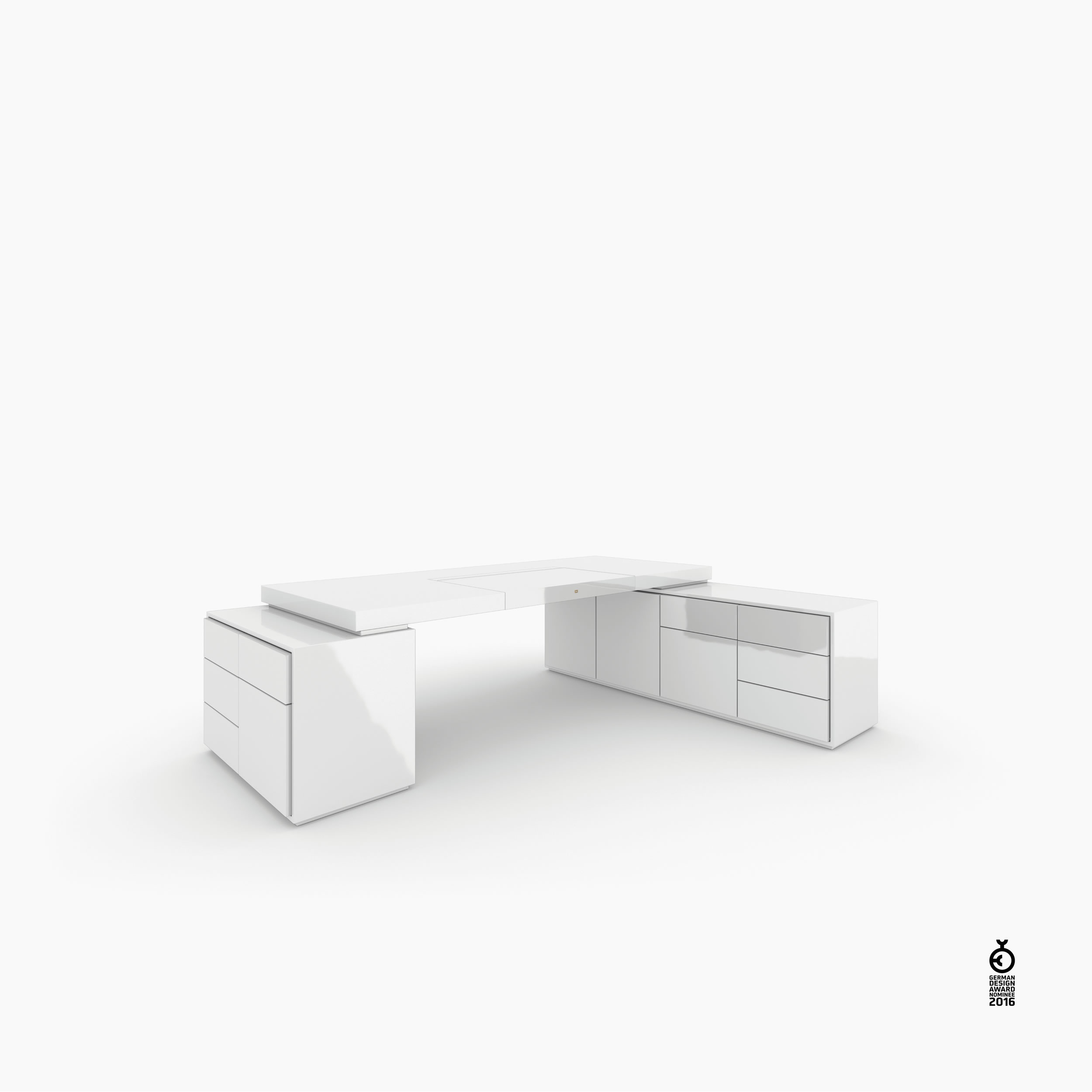 Schreibtisch scheiben und quader weiss adstyle Chefzimmer best homes Schreibtische FS 96 FELIX SCHWAKE