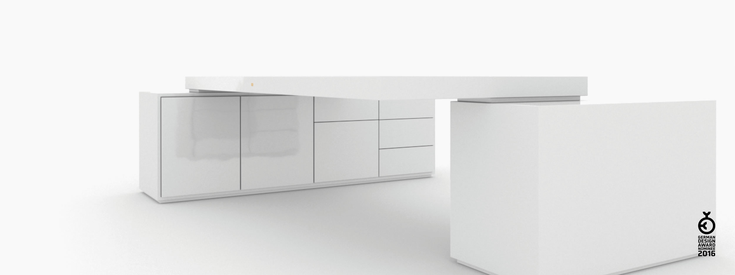 Schreibtisch scheiben und quader weiss bed room goals Chefzimmer best design Schreibtische FS 95 FELIX SCHWAKE RECHTECK