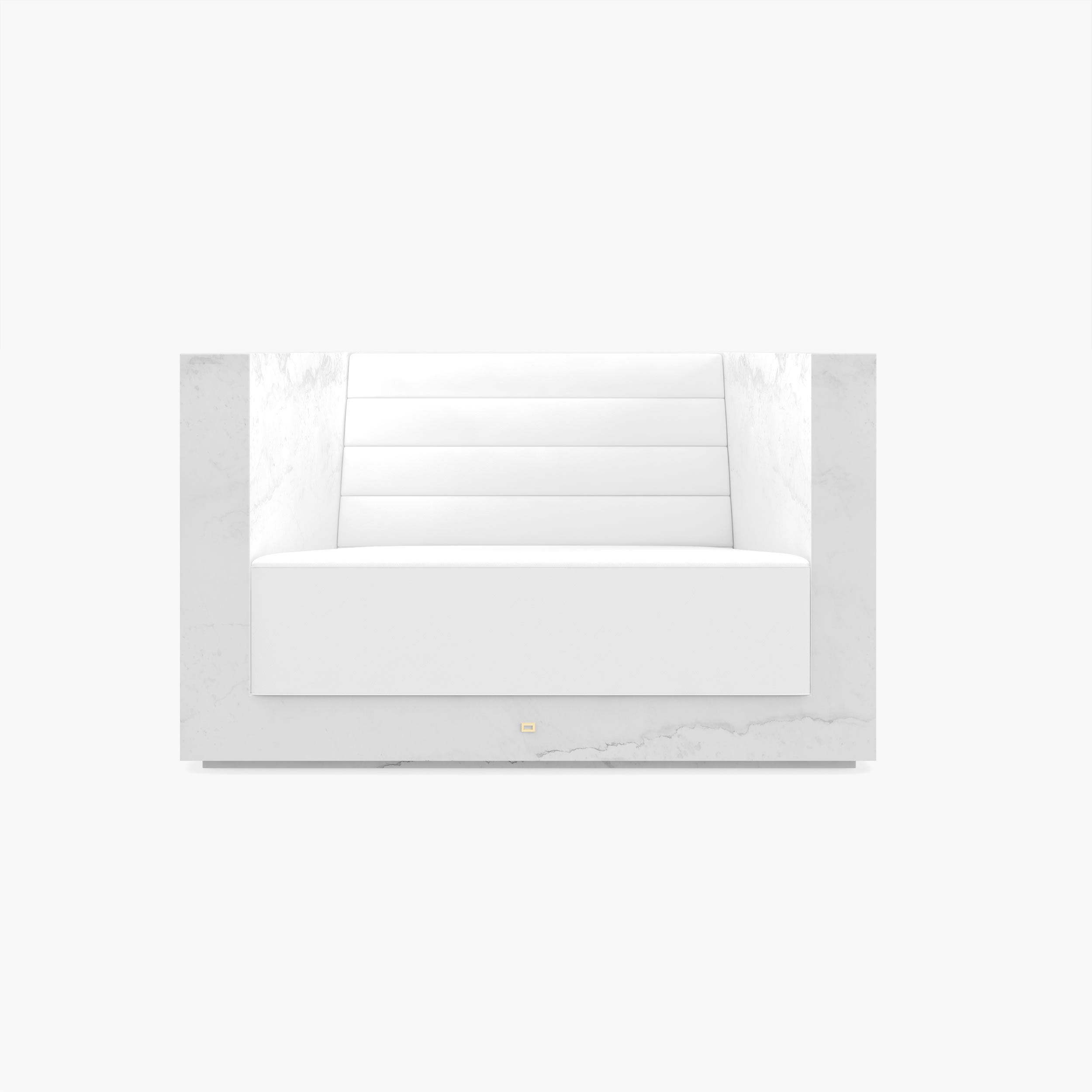 Sessel Iconic Luxury Home Marmor Weiss Felix Schwake 20 403 RECHTECK