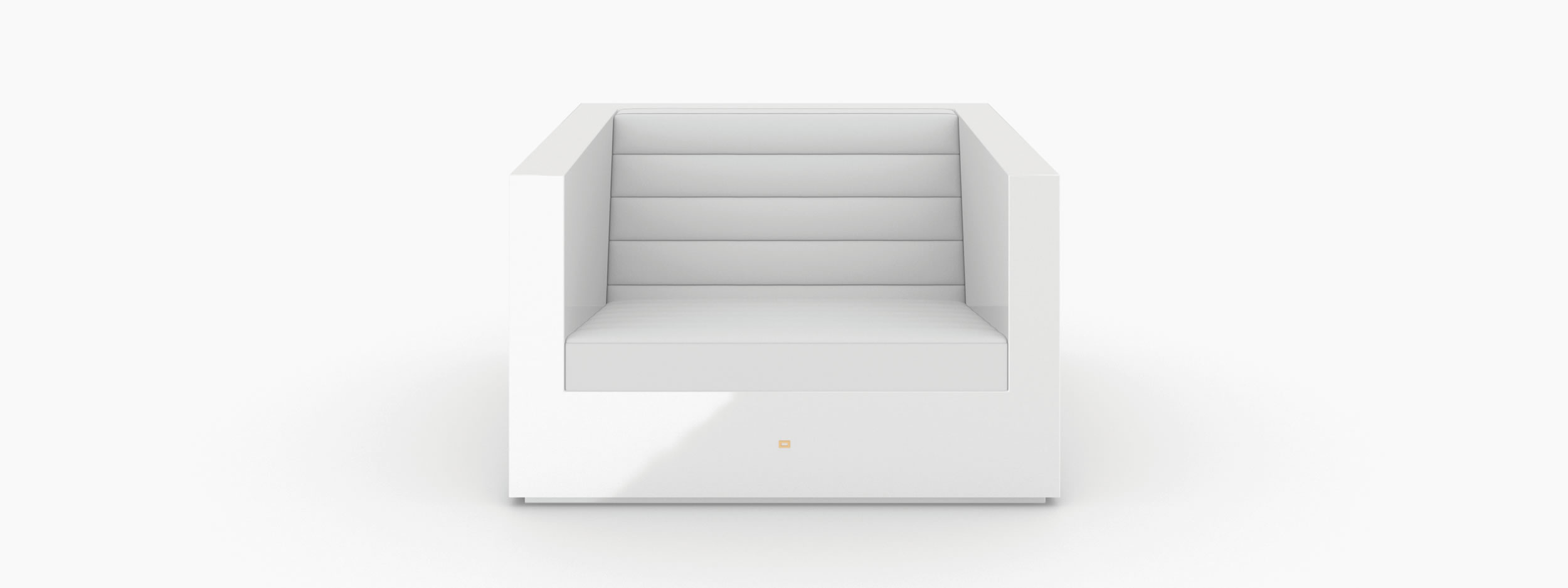 Sessel quadratisch weiss architecture design Buero exclusive design Sessel FS 25 FELIX SCHWAKE RECHTECK