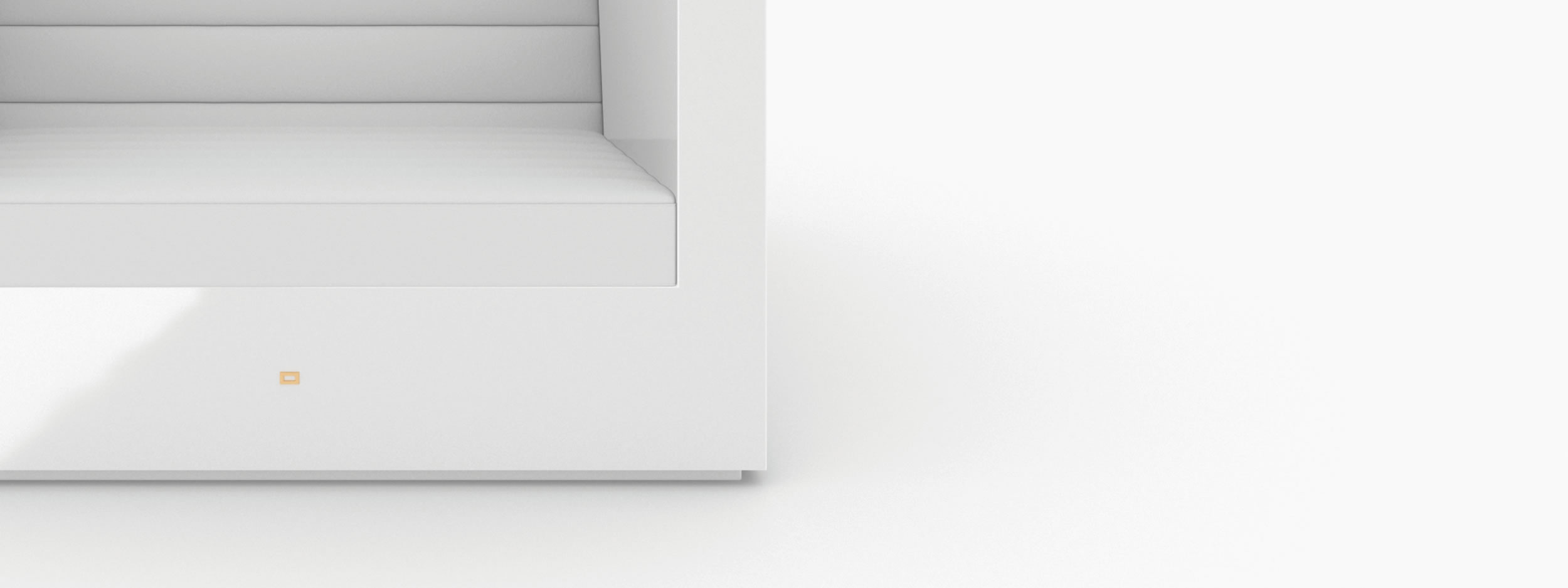 Sessel quadratisch weiss luxuryfurniture Buero limited edition Sessel FS 25 FELIX SCHWAKE RECHTECK