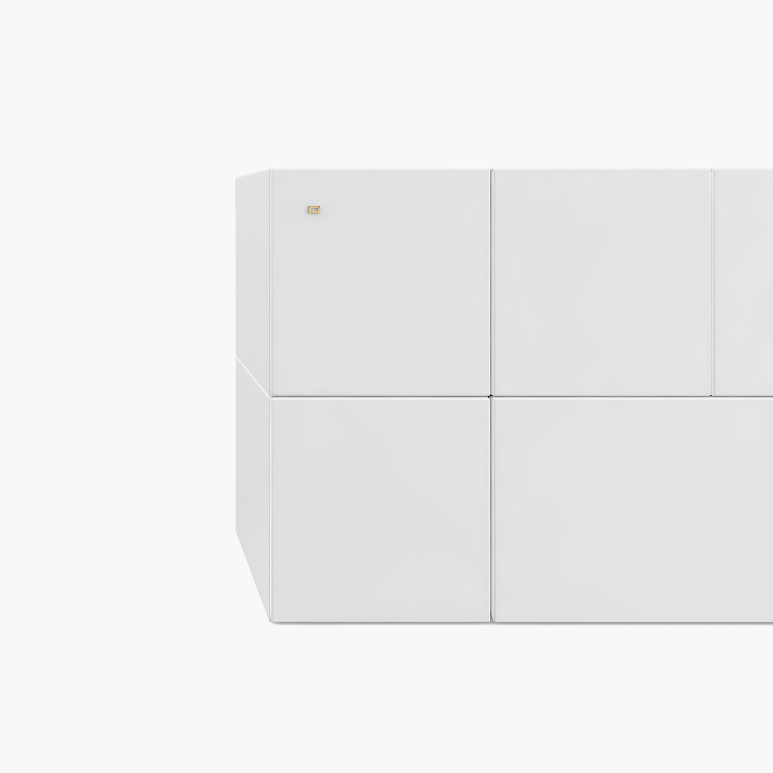 Sideboard aus Kuben weiss contemporarysculpture Wohnzimmer home renovation Konsolen  Sideboards FS 21 a FELIX SCHWAKE