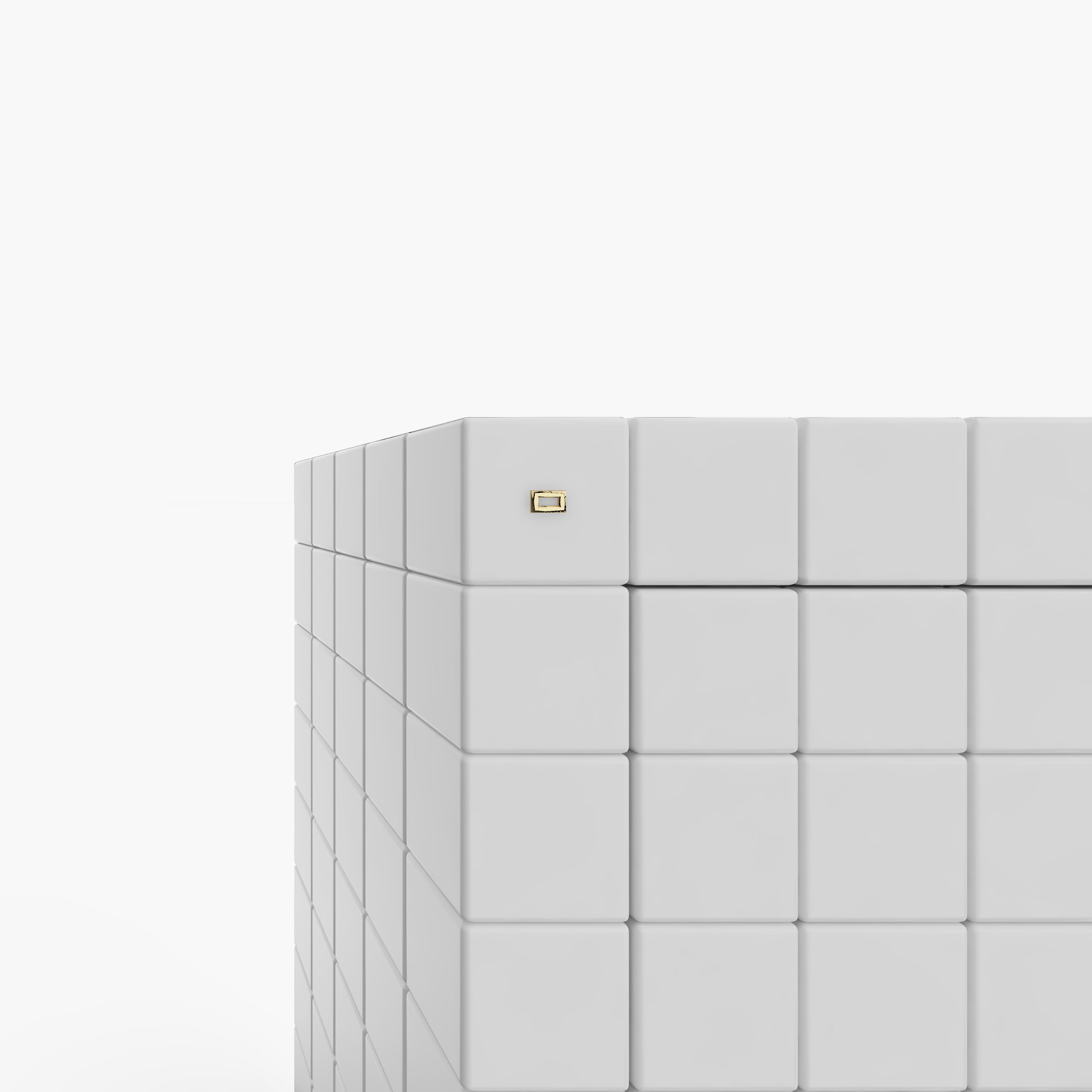 Sideboard aus Kuben weiss home decor Wohnzimmer simple design Konsolen  Sideboards FS 12 FELIX SCHWAKE
